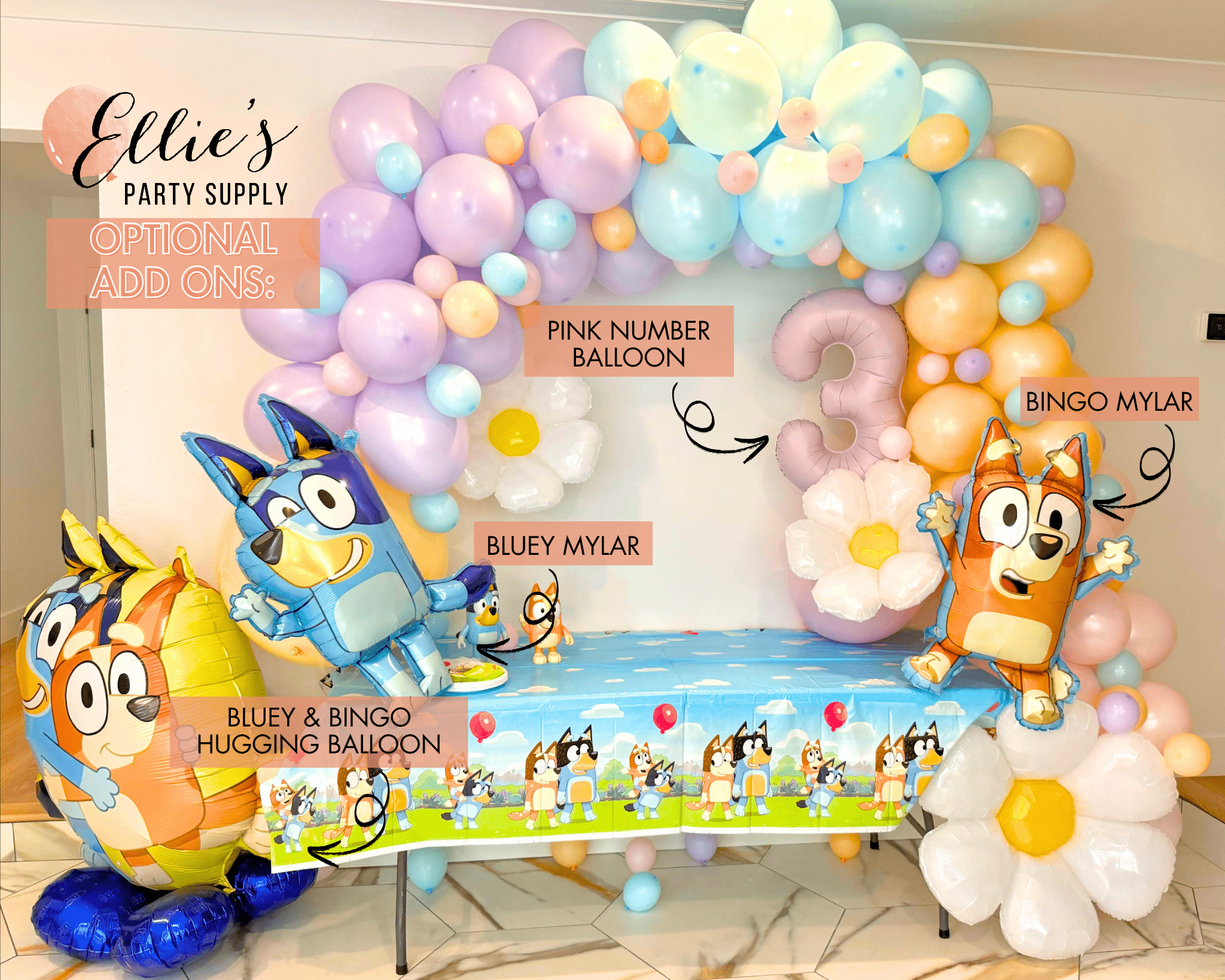 Bluey-inspired Balloon Garland | Kids' Party Balloon Arch Kit