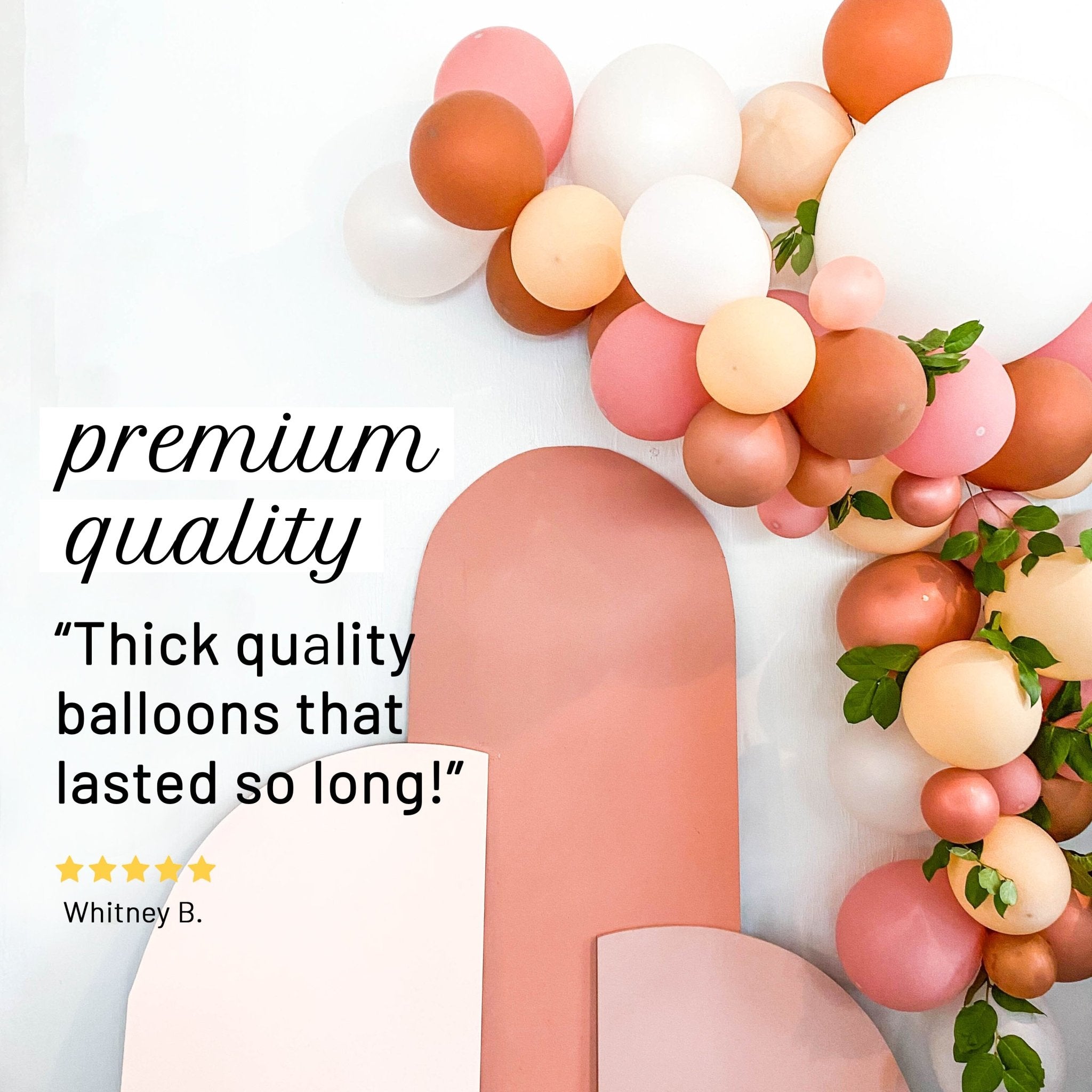 Chrome Rose Balloon Garland Kit