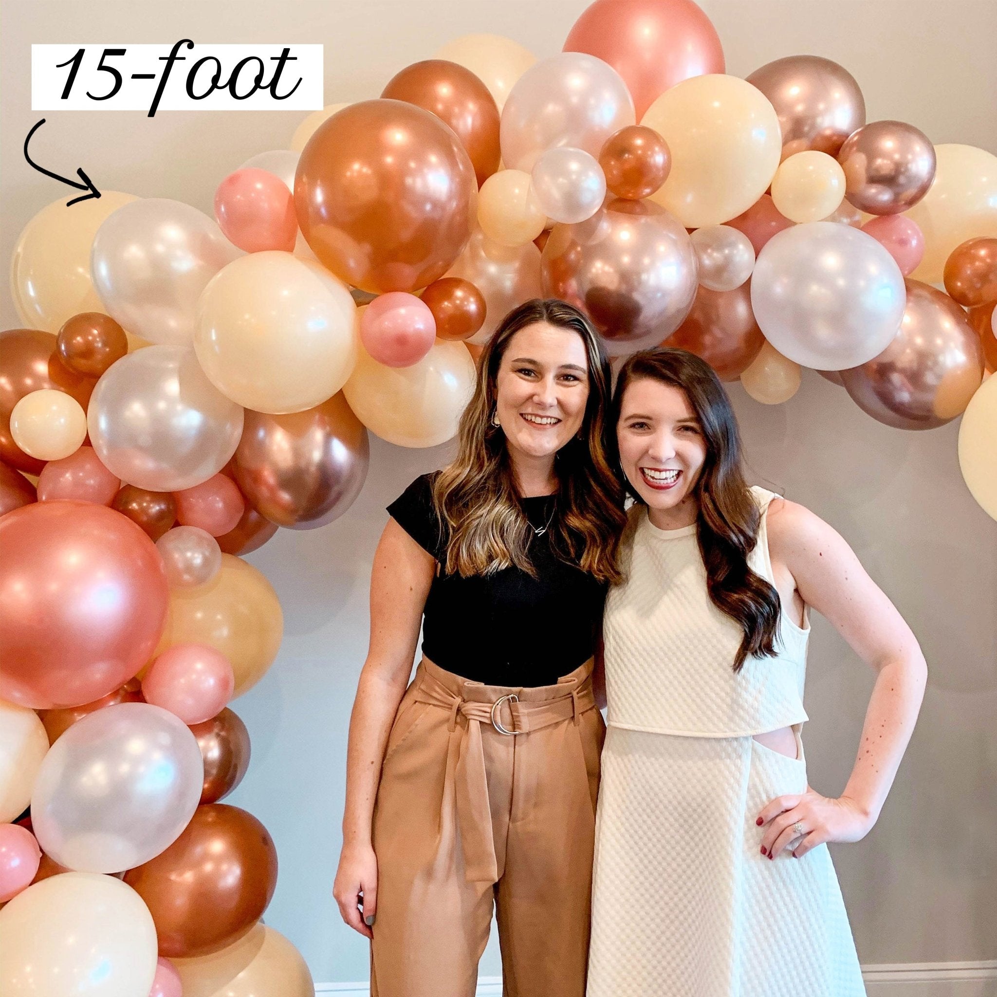 Chrome Rose Balloon Garland Kit