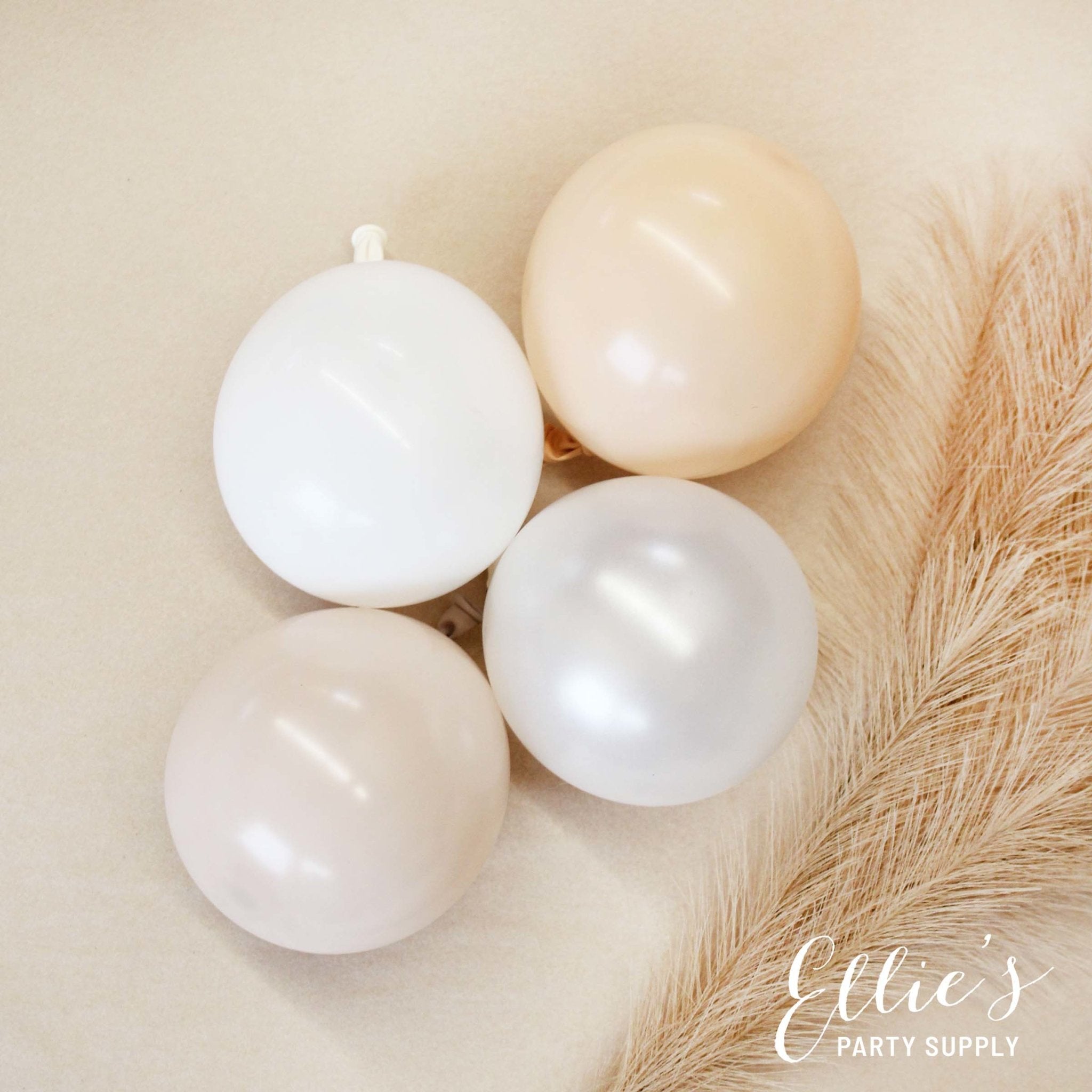 Neutral Boho Balloon Garland Kit – Blush, Linen & White