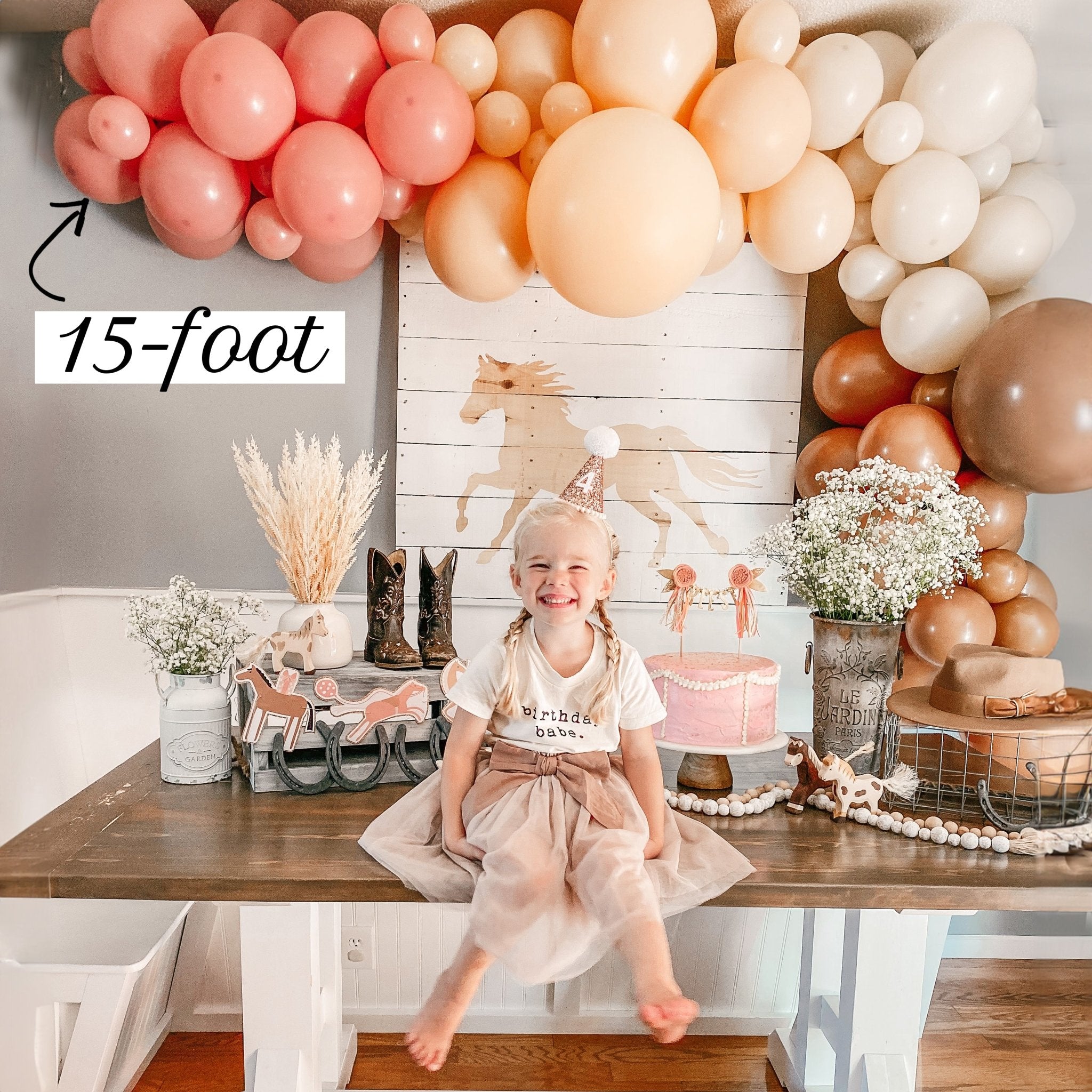 Moody Boho Rainbow Balloon Arch Kit – Dusty Rose + Mocha