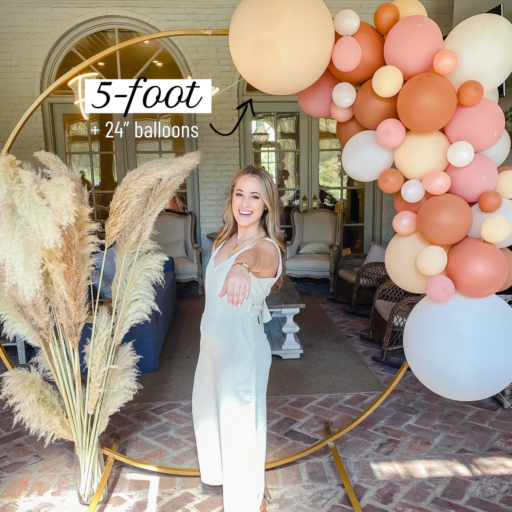 Moody Boho Rainbow Balloon Arch Kit – Dusty Rose + Mocha