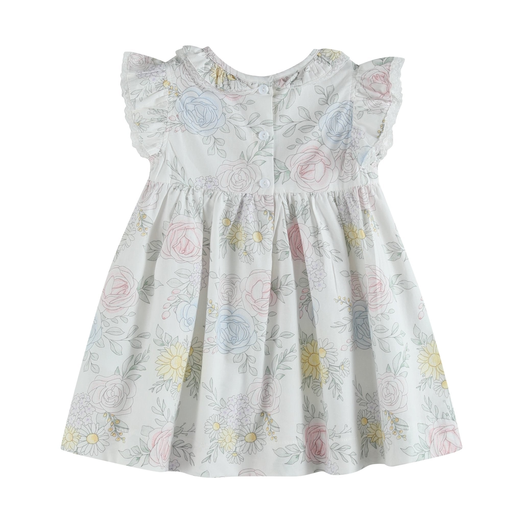 Bouquet Floral Ruffle Dress
