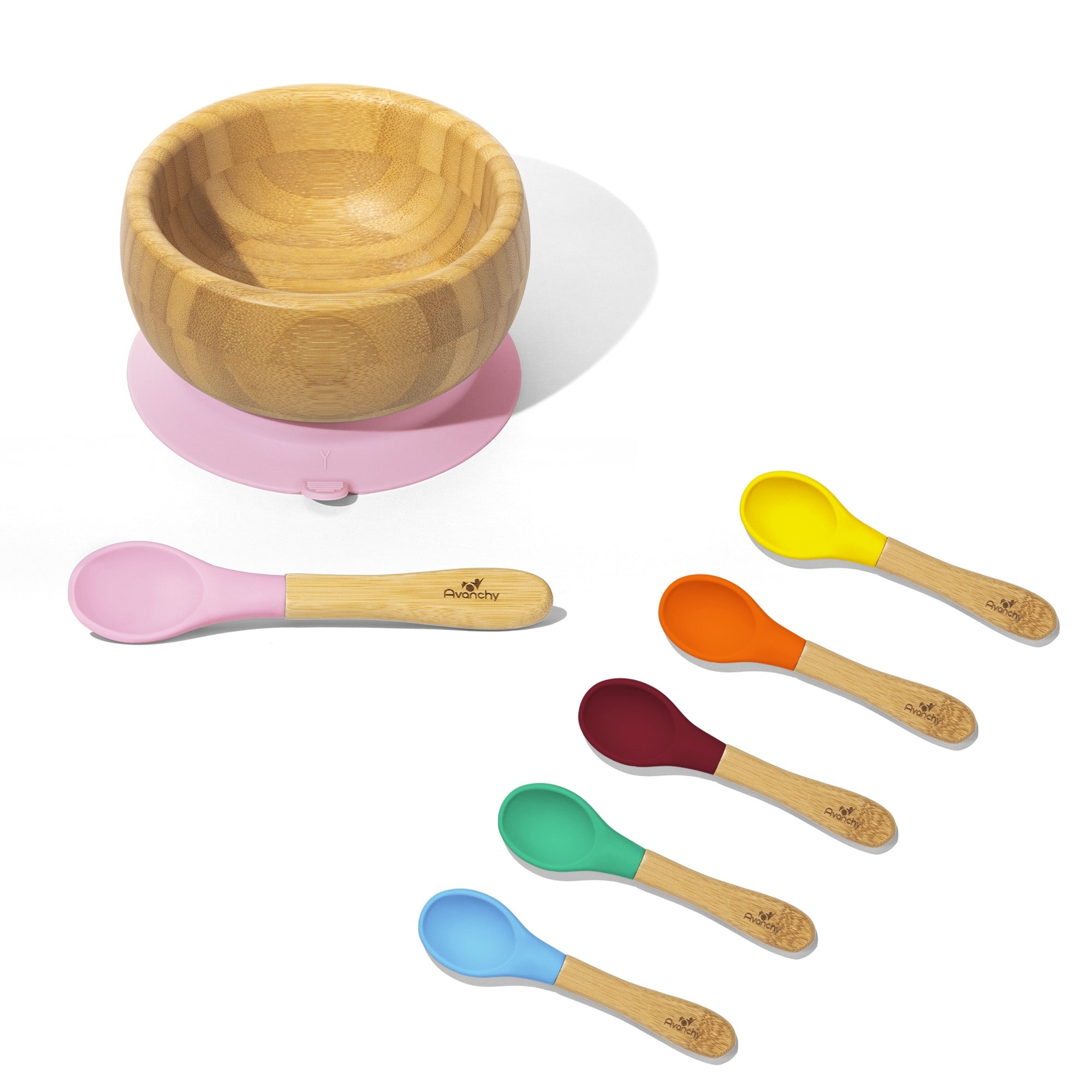 Avanchy Bamboo Suction Baby Bowl + Spoon