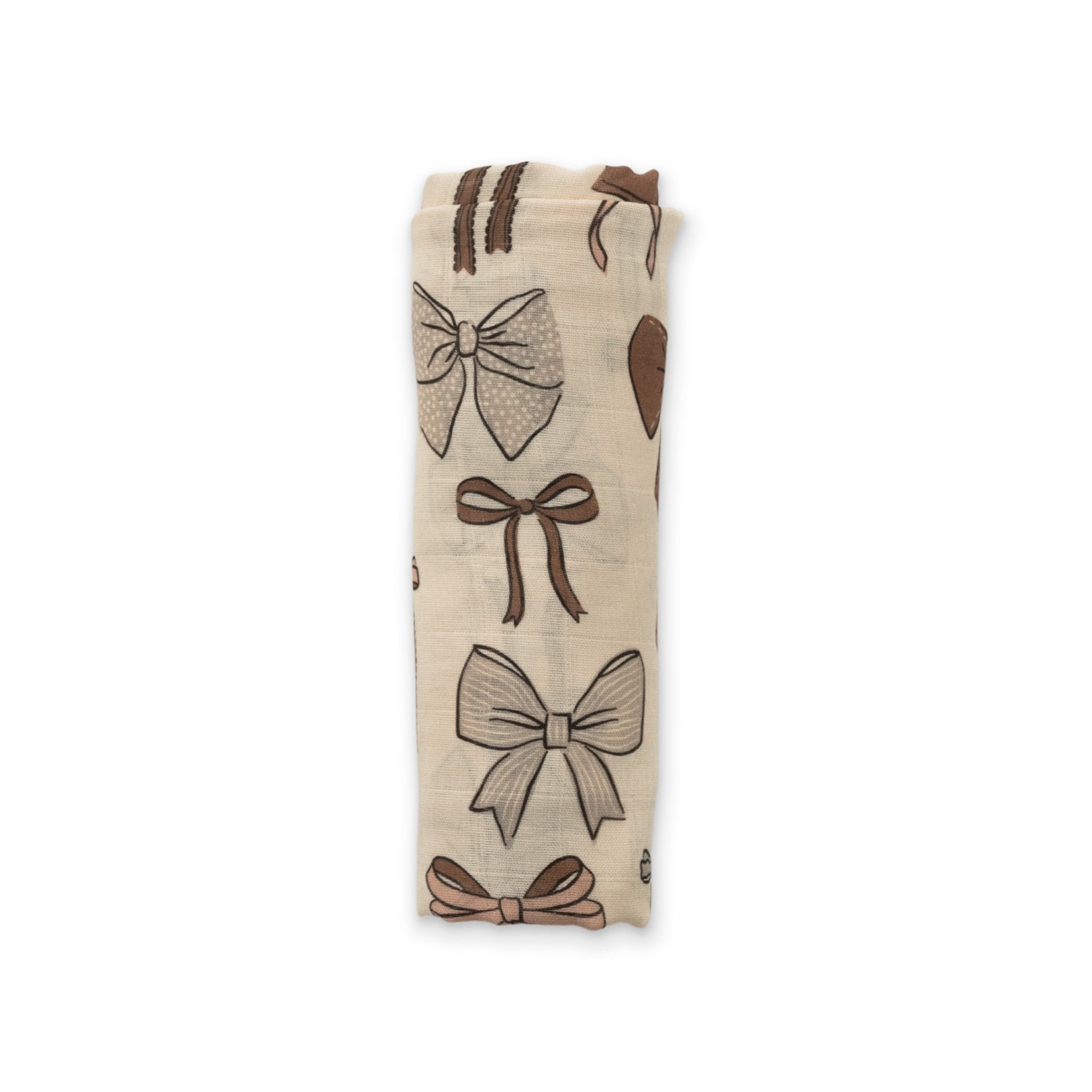 Bows Muslin Swaddle Blanket