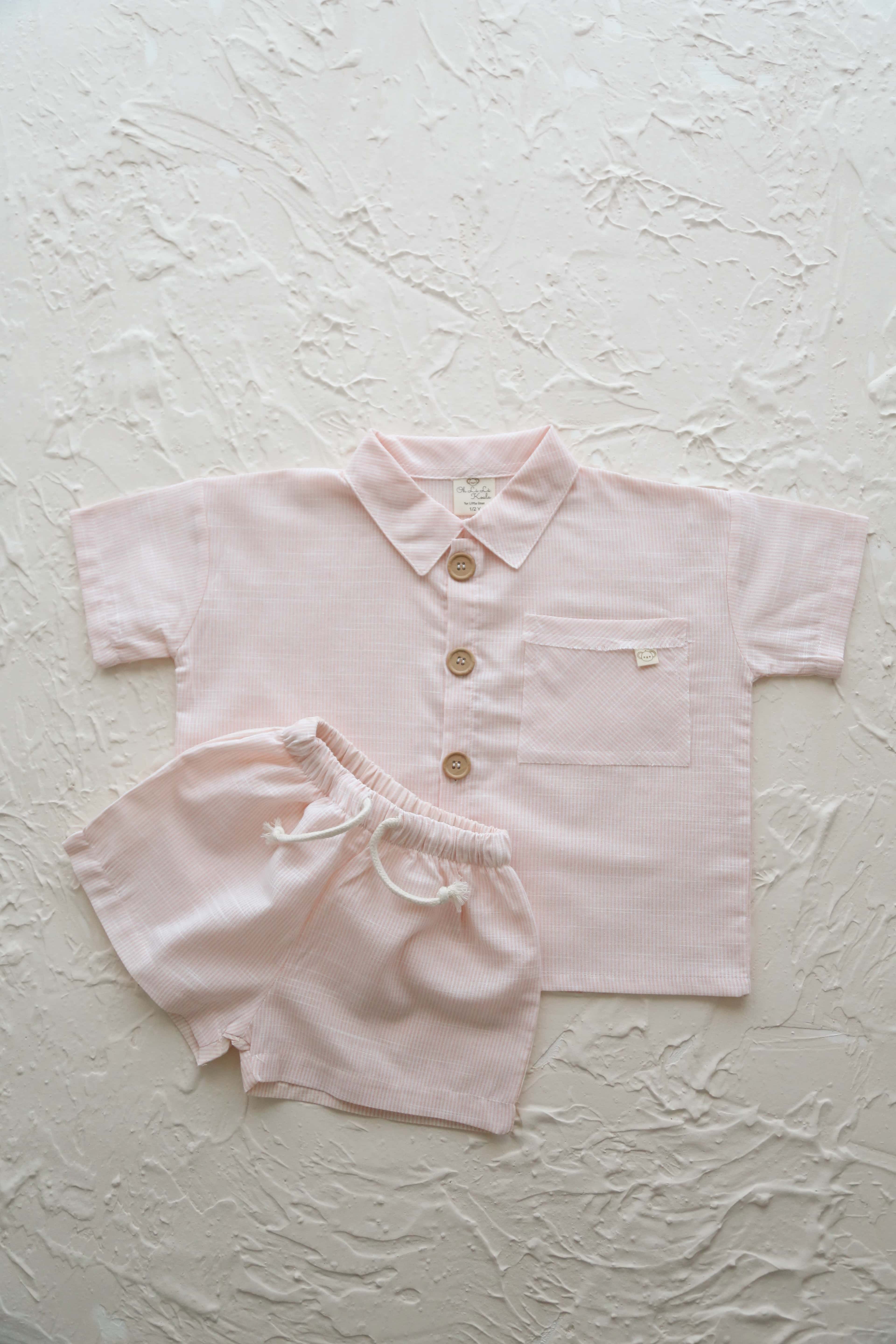 Boy Shirt-short Set