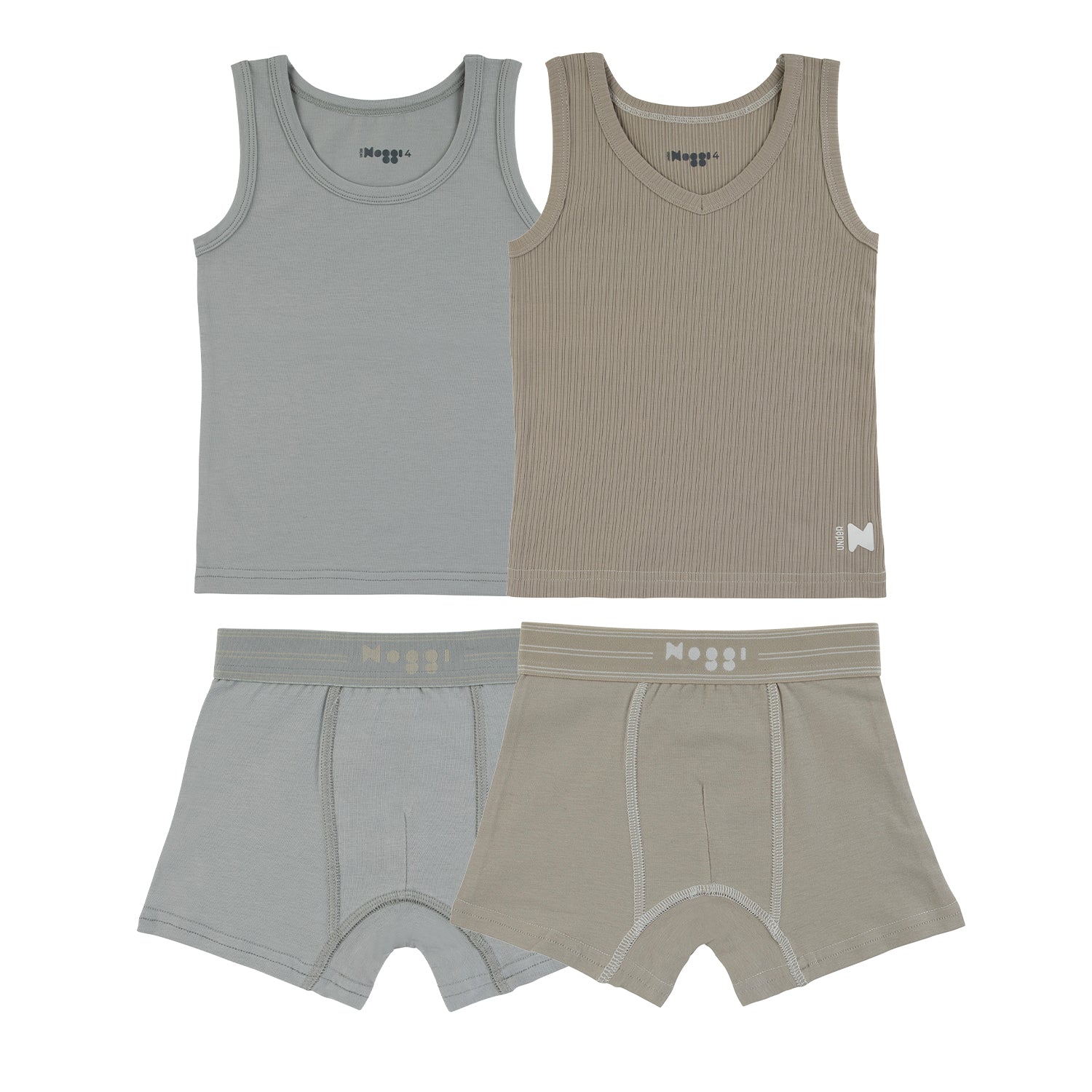 Logo Band Taupe + Blue (2 Sets)