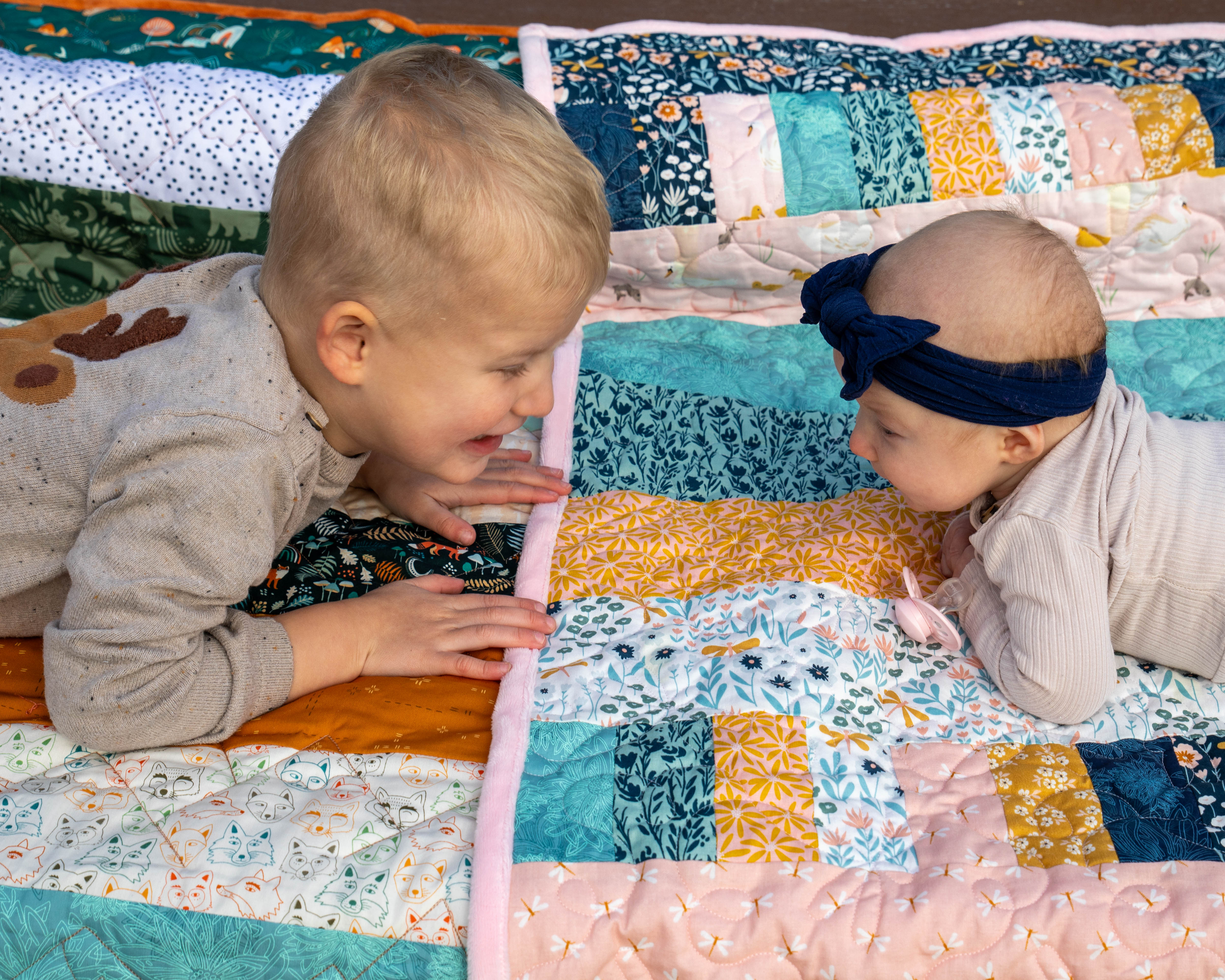 Bricks And Beams Quilt Kit - Timberline