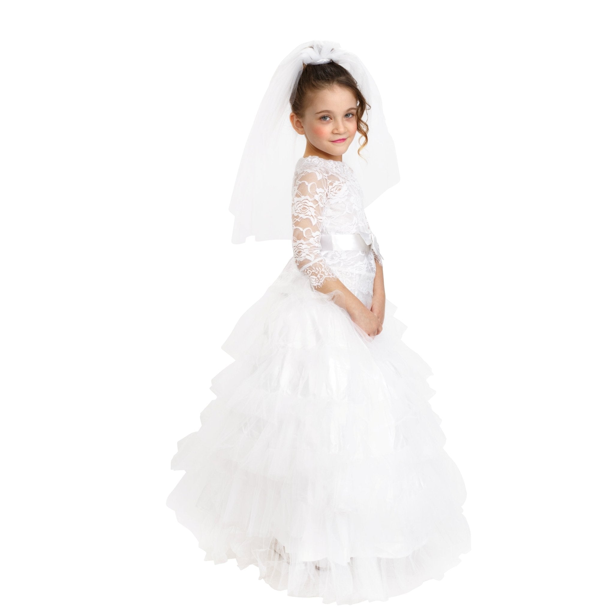 Bridal Dress With Wedding Veil - Kids
