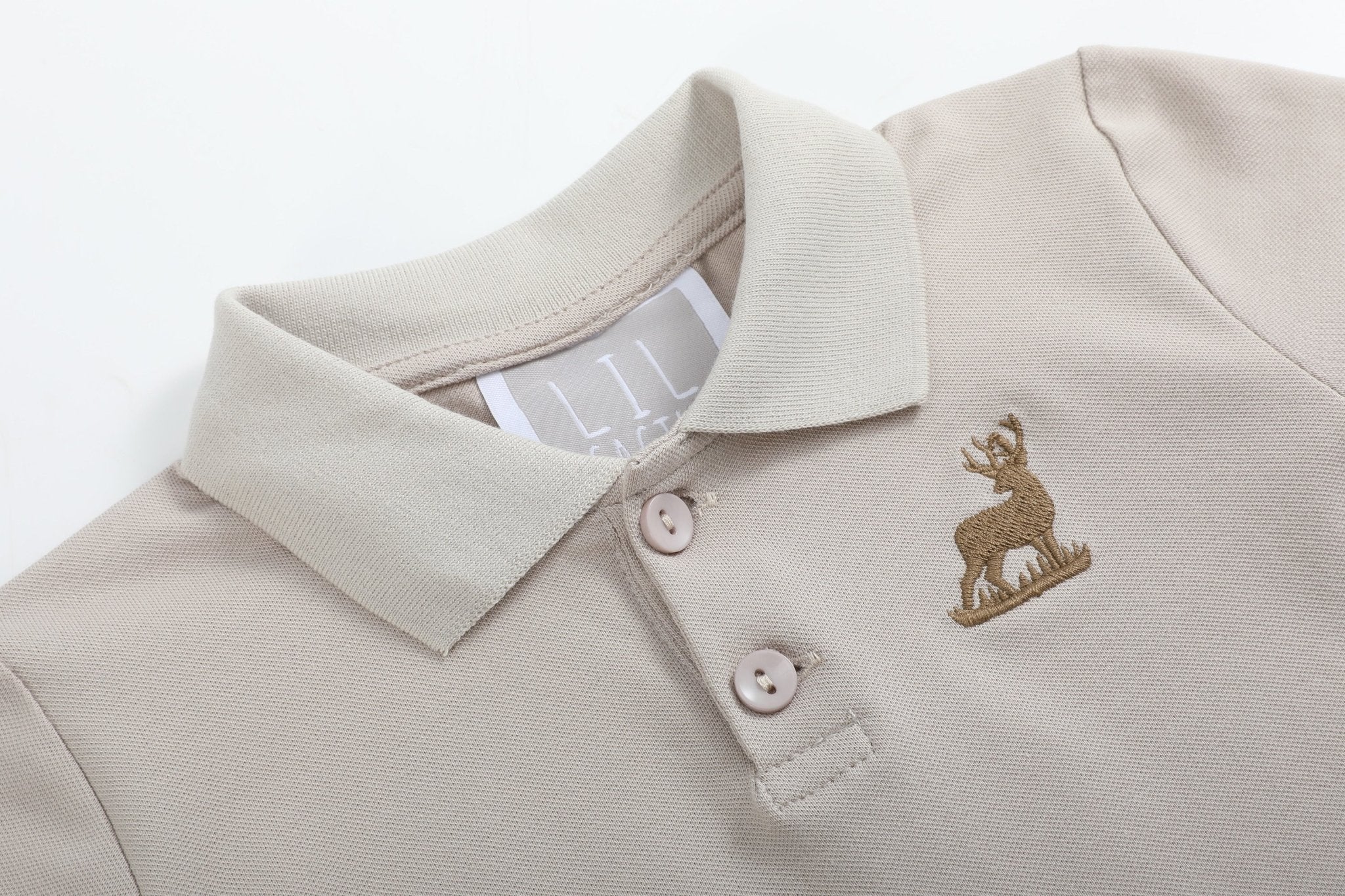 Brown Mule Deer Polo Shirt