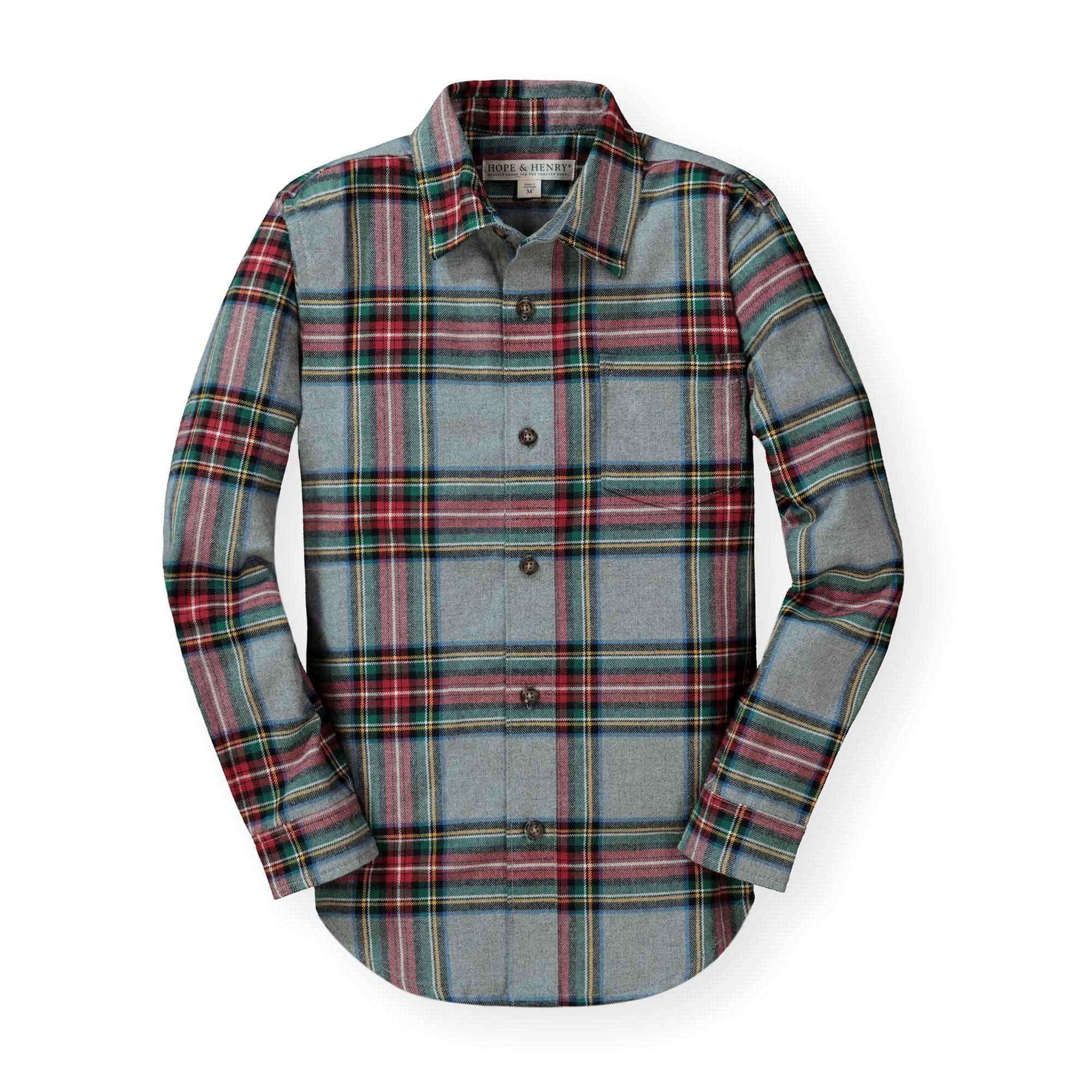 Brushed Flannel Button Down Shirt