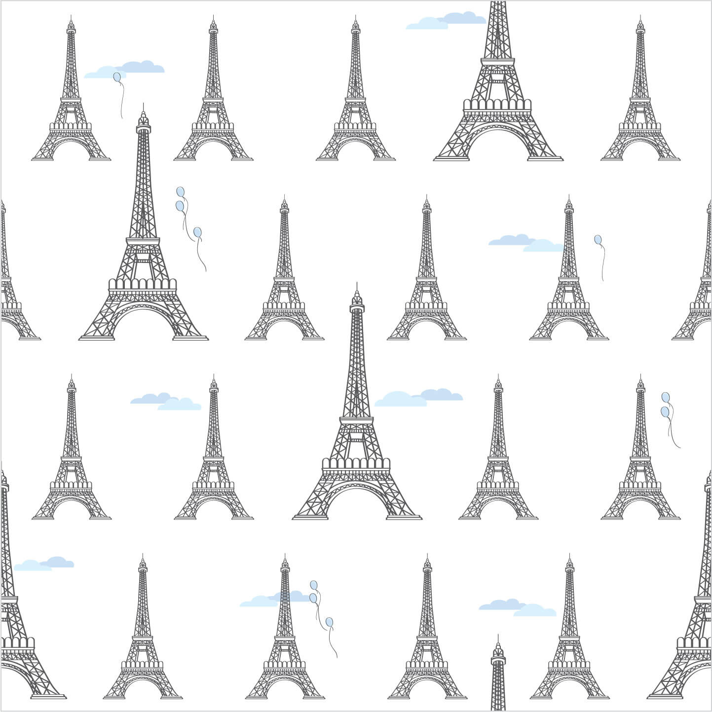 Paris Eiffel Tower Two-piece Set