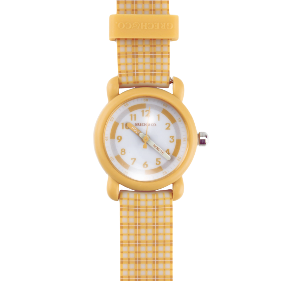 Classic Watches | Silicone + Stainless Steel | Buckwheat Plaid