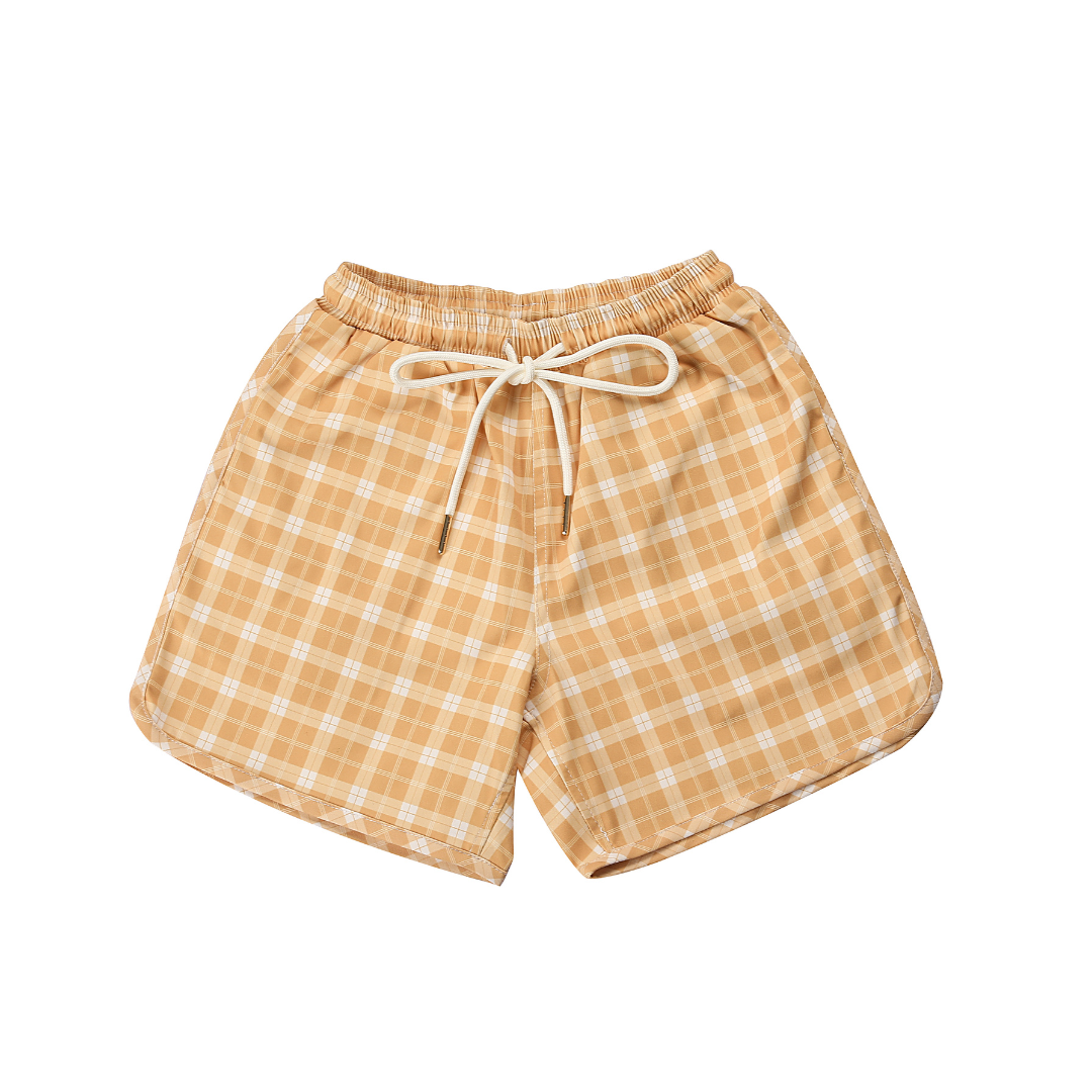 Swim Trunks | Upf + Recycled - Buckwheat Plaid