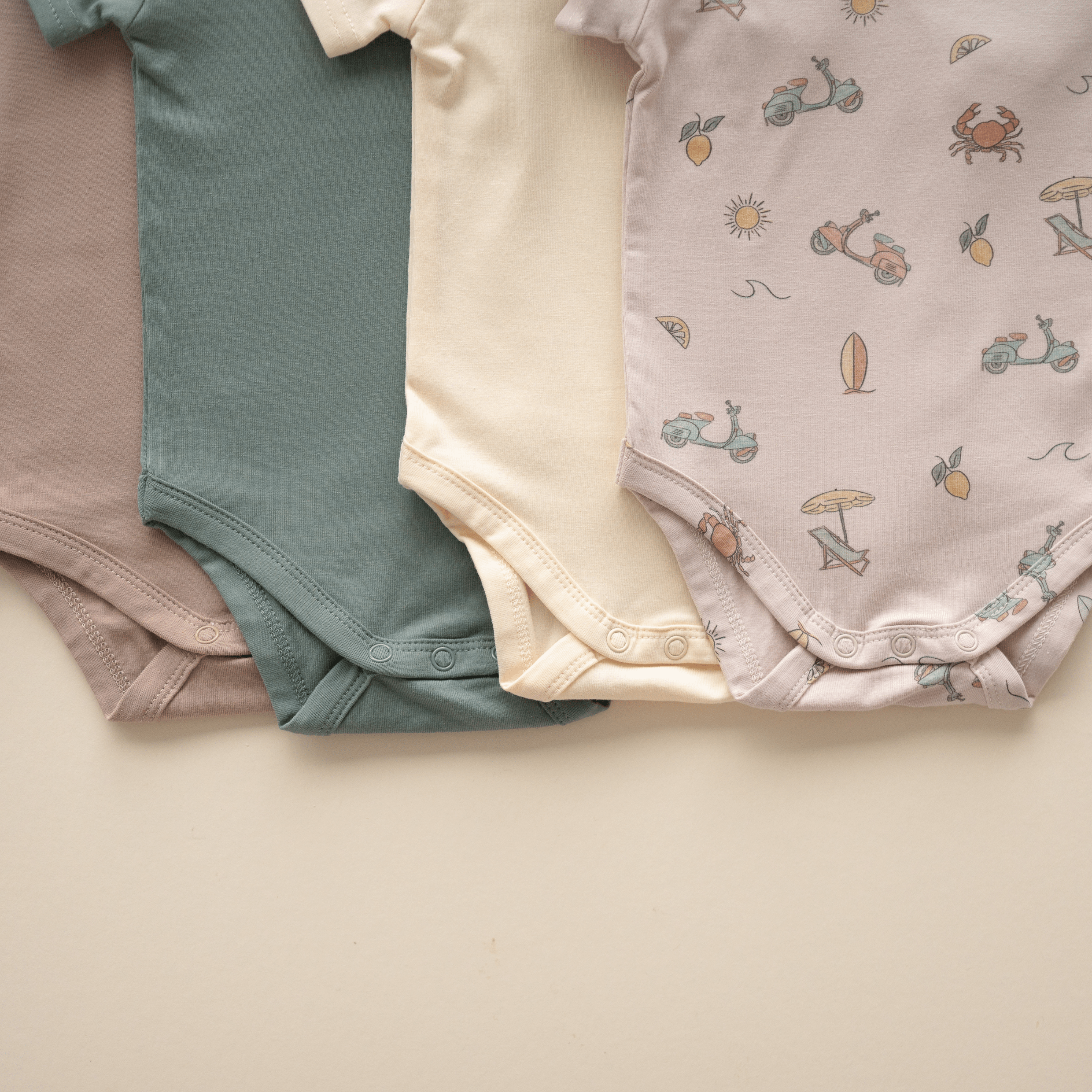 Organic Cotton Short Sleeve Bodysuit – Summer Vibes