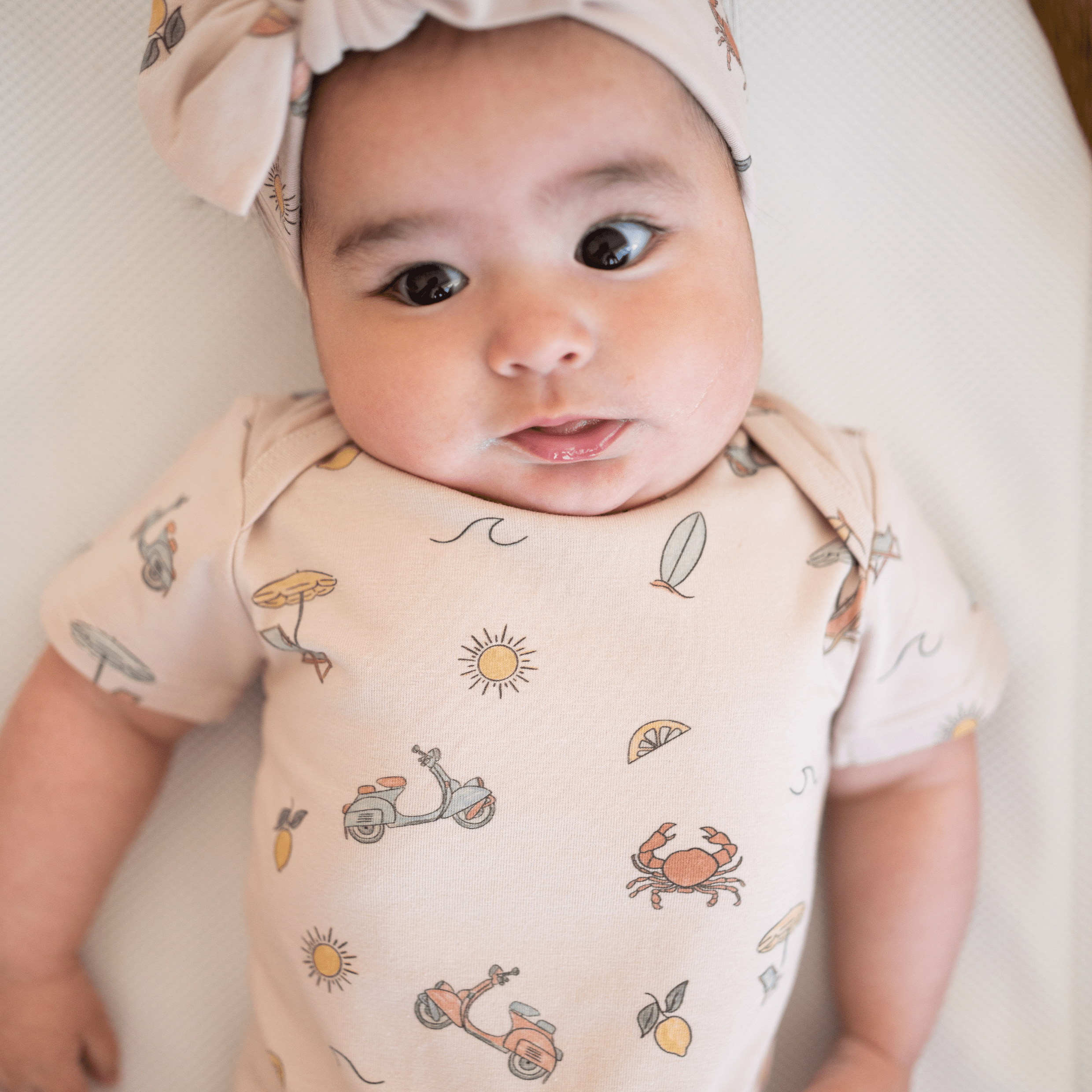 Organic Cotton Short Sleeve Bodysuit – Summer Vibes