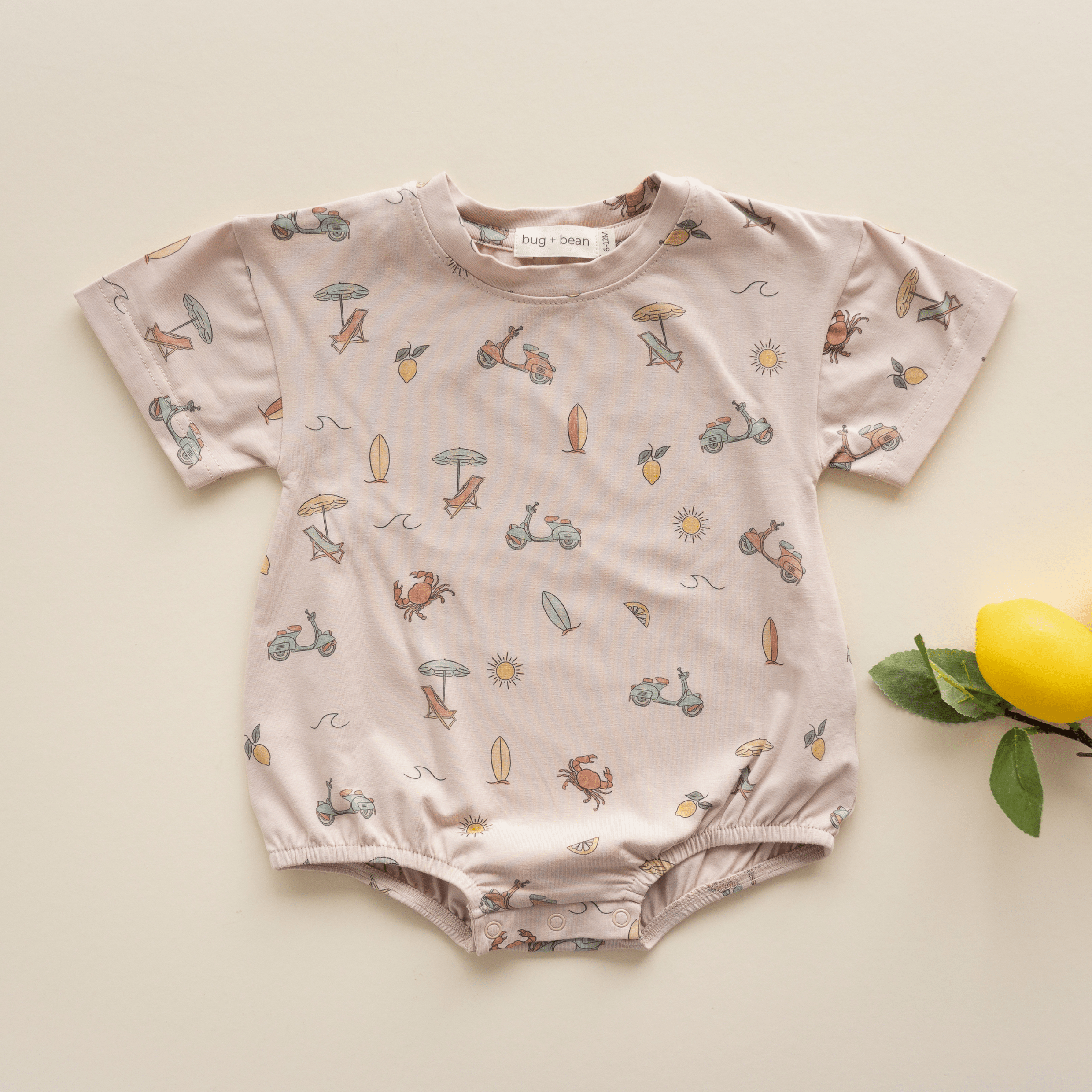 Organic Cotton Bubble Romper – Summer Vibes