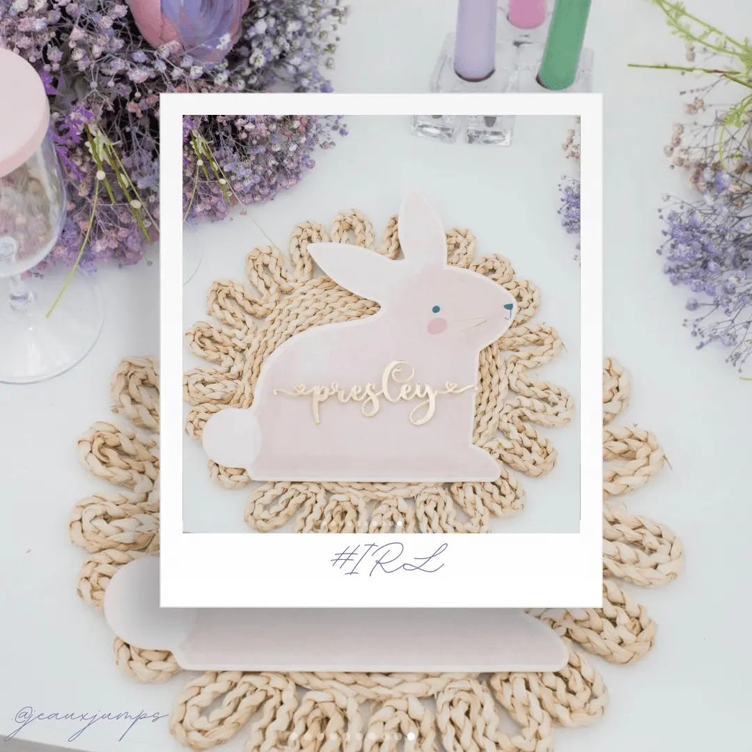 Bunny Plate (set Of 8)