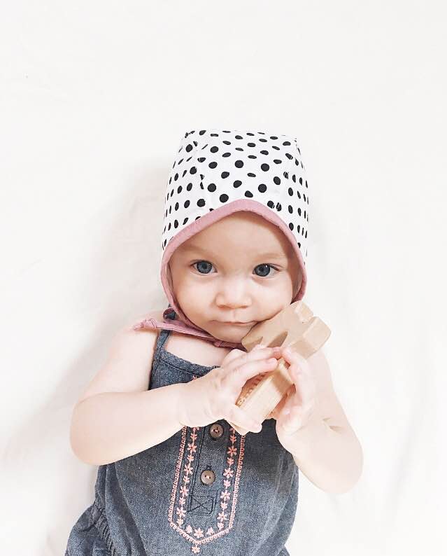 Bunny Wooden Grasping Toy With Teething Beads