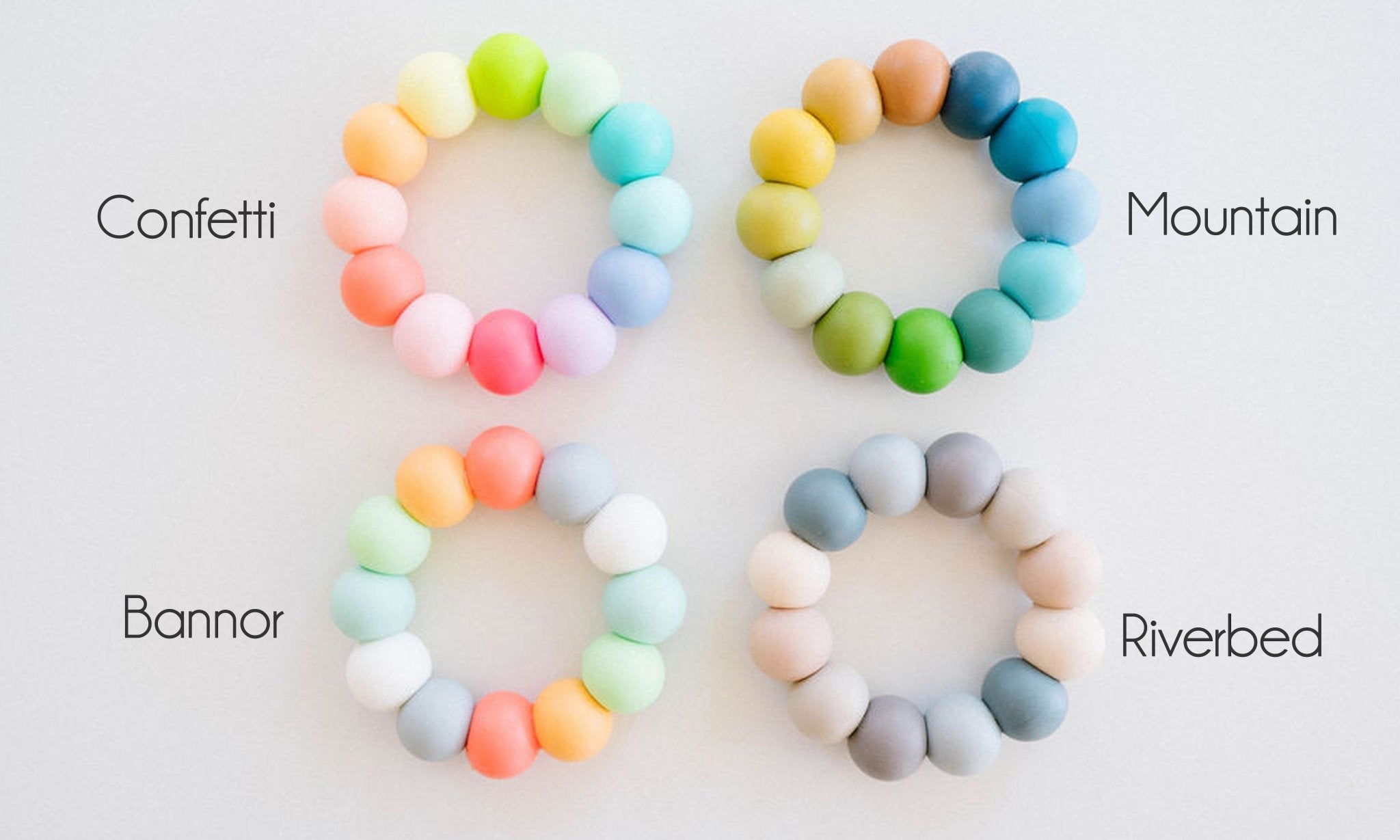 Bunny Wooden Grasping Toy With Teething Beads