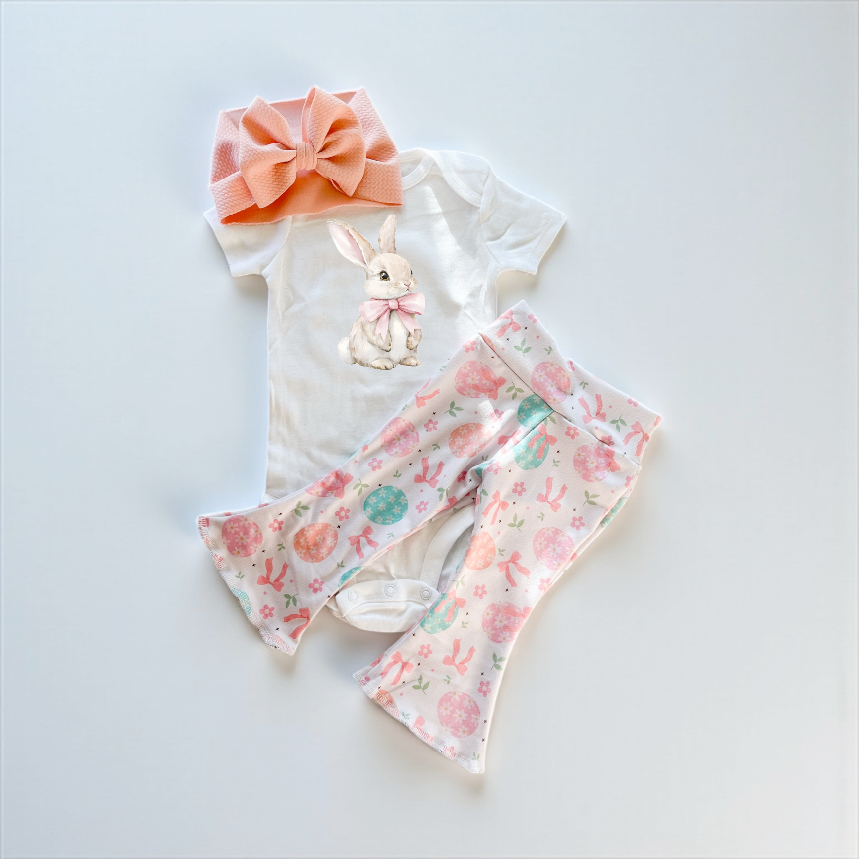 Easter Bunny Baby Bell Bottom Outfit