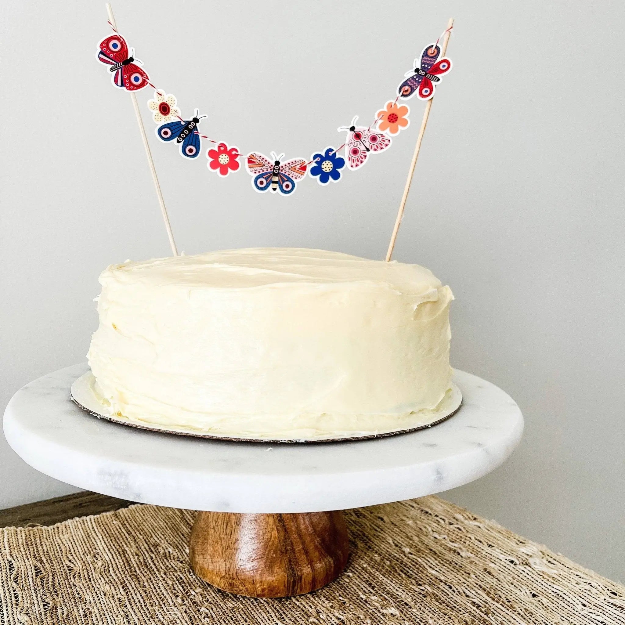 Butterfly Cake Banner