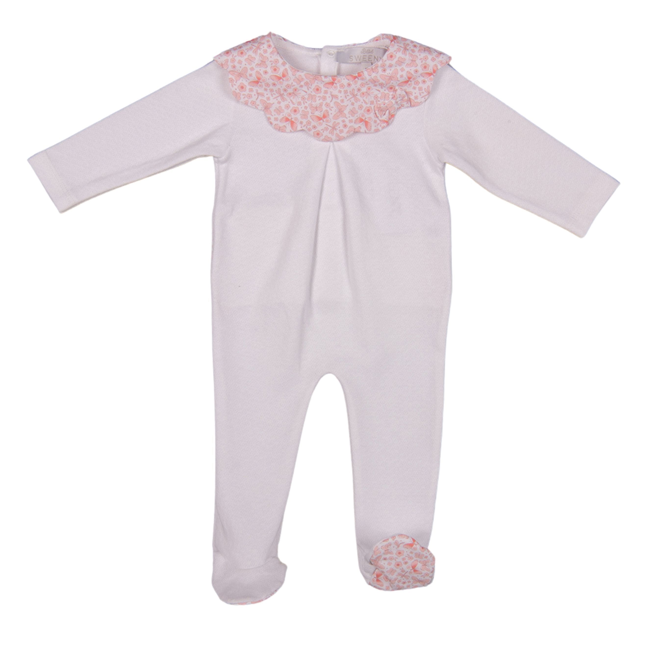 Butterfly | White Cotton Babygrow