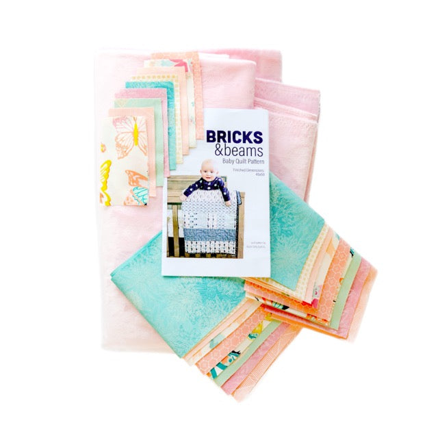 Bricks And Beams Quilt Kit - Butterflies