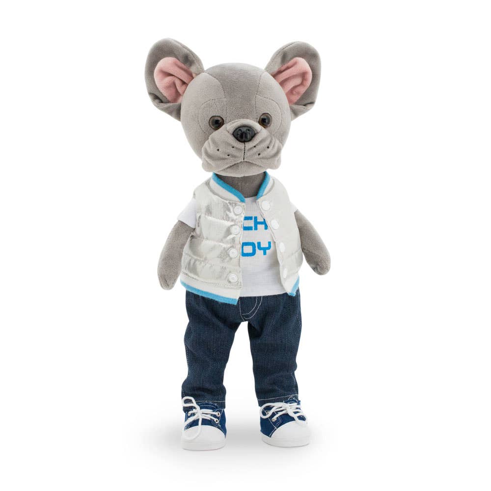 Wise Elk Dressed Up Stuffed Animal Lucky Doggy - Super Style by Wise Elk