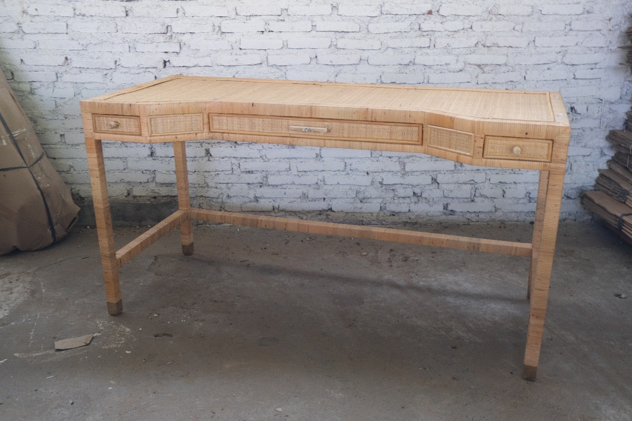 Hayes Rattan Desk /vanity