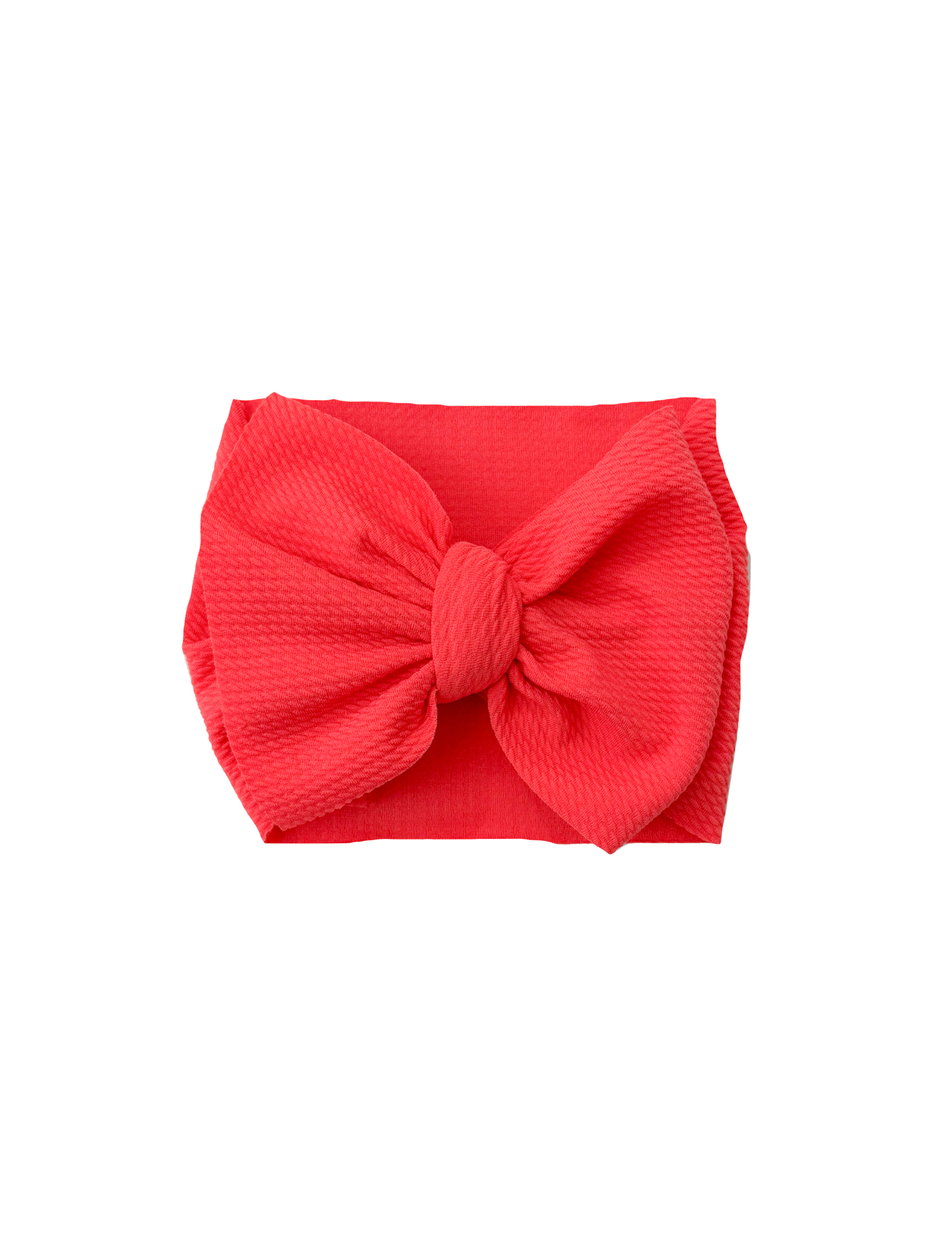 Hot Coral Headwrap Bow