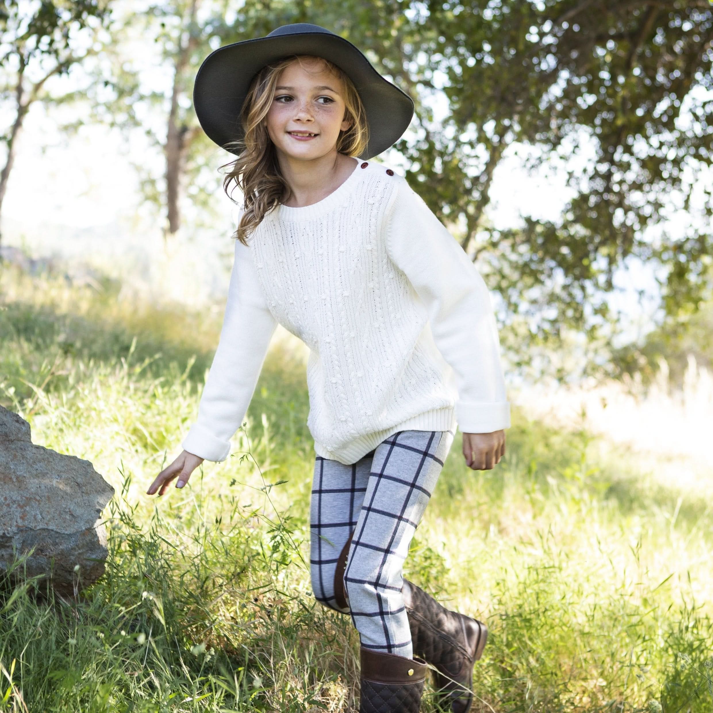 Cable Button Sweater