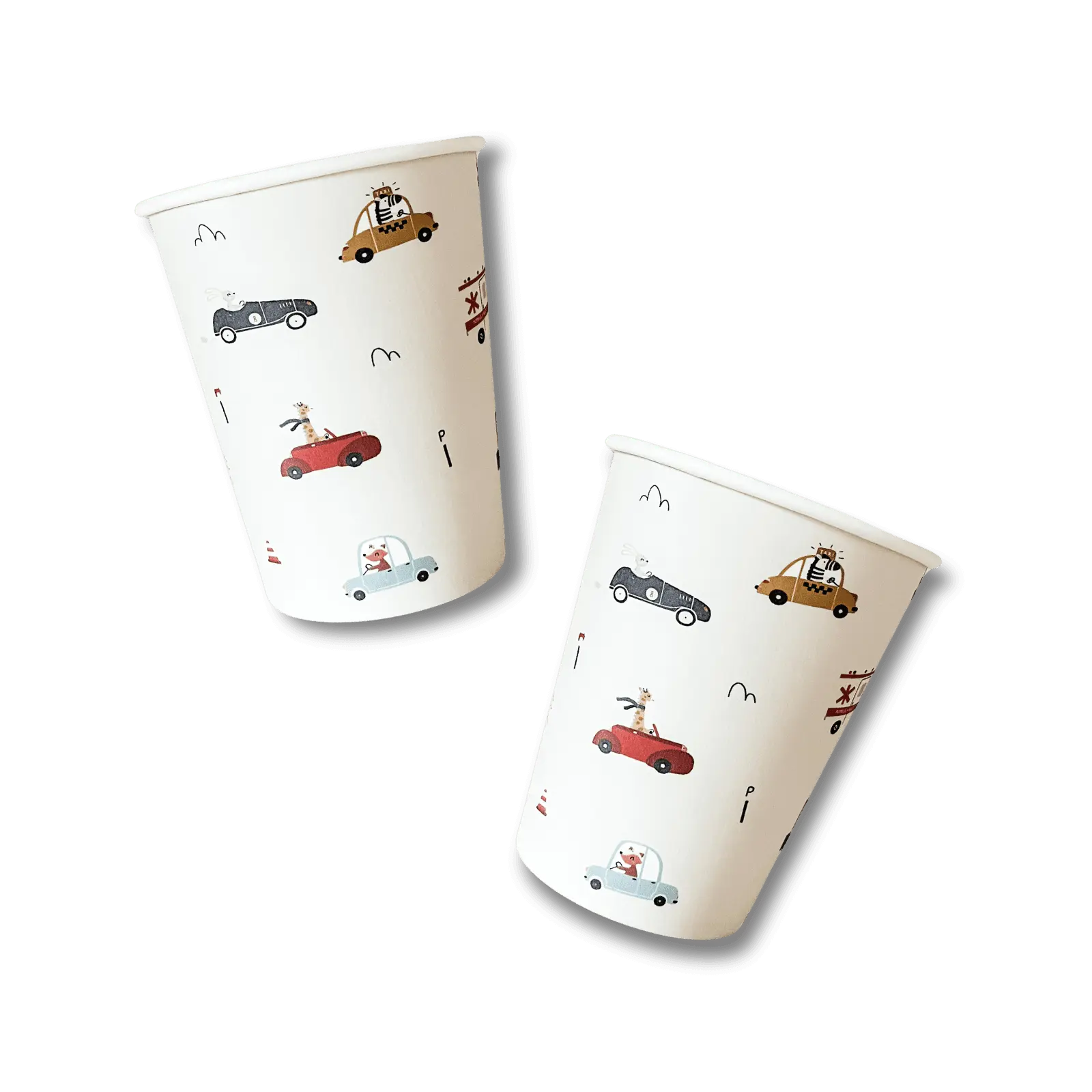 Car Cups (set Of 8)