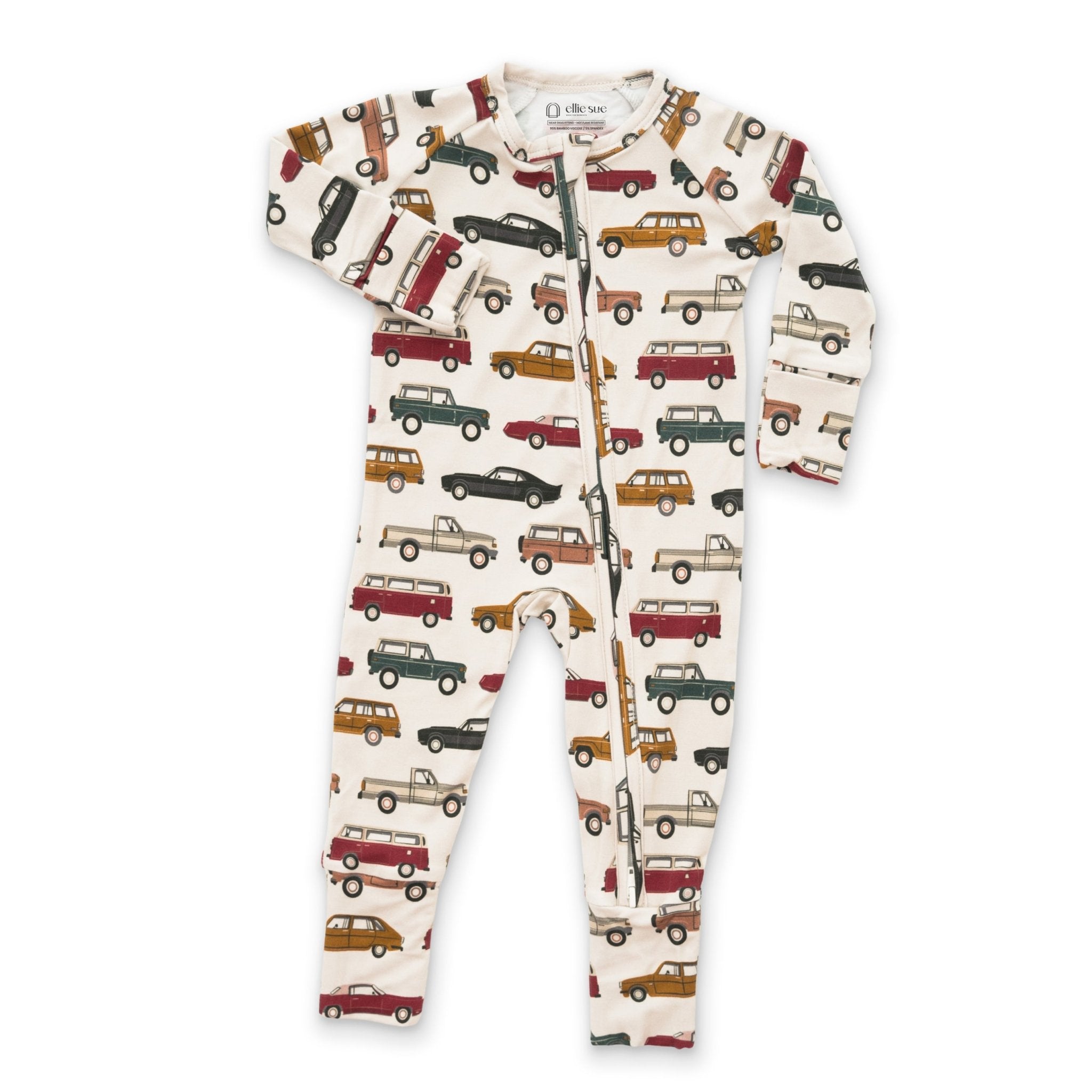 Cars Zipper Romper