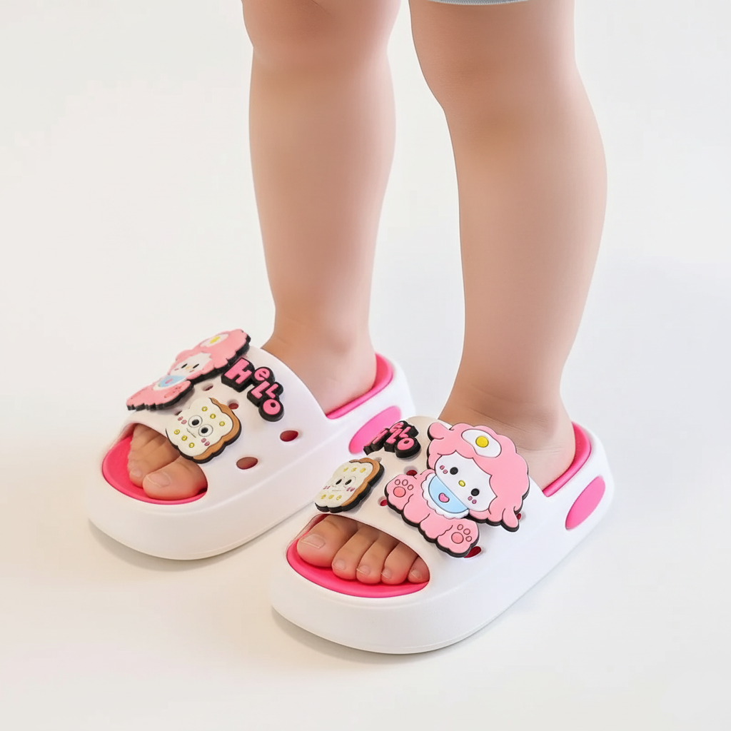 Cartoon Slippers Soft-soled And Non-slip Ages 2-10