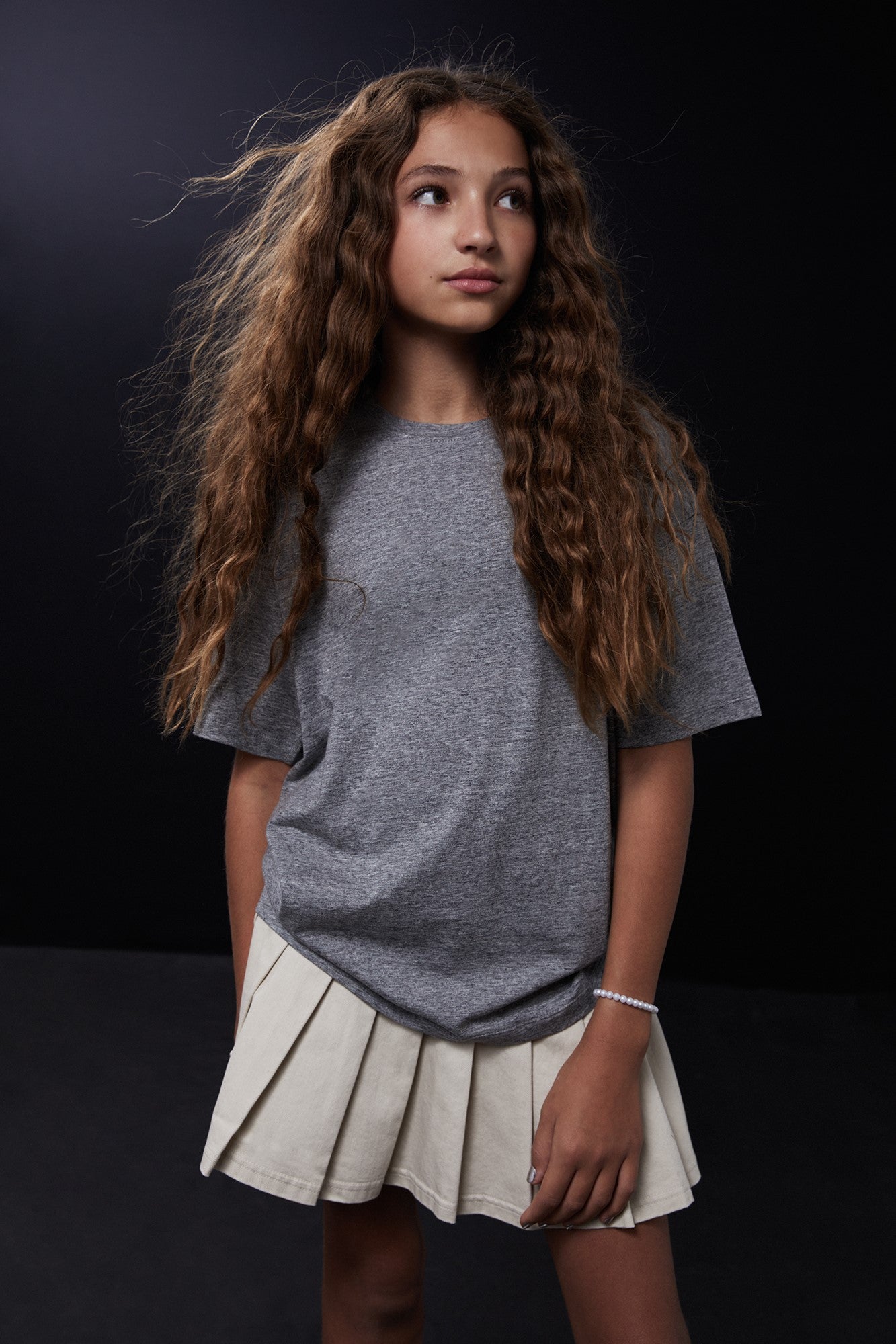 Organic Cotton Pleated Skirt
