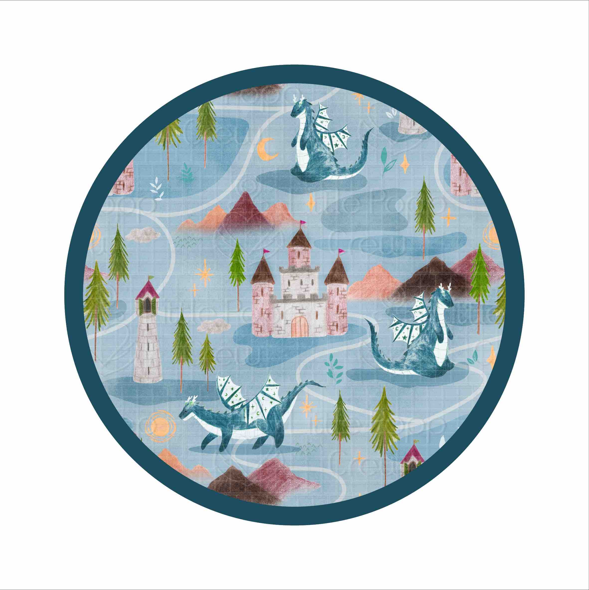 Castles & Dragons | Women's Bamboo Jogger Pajama Pants