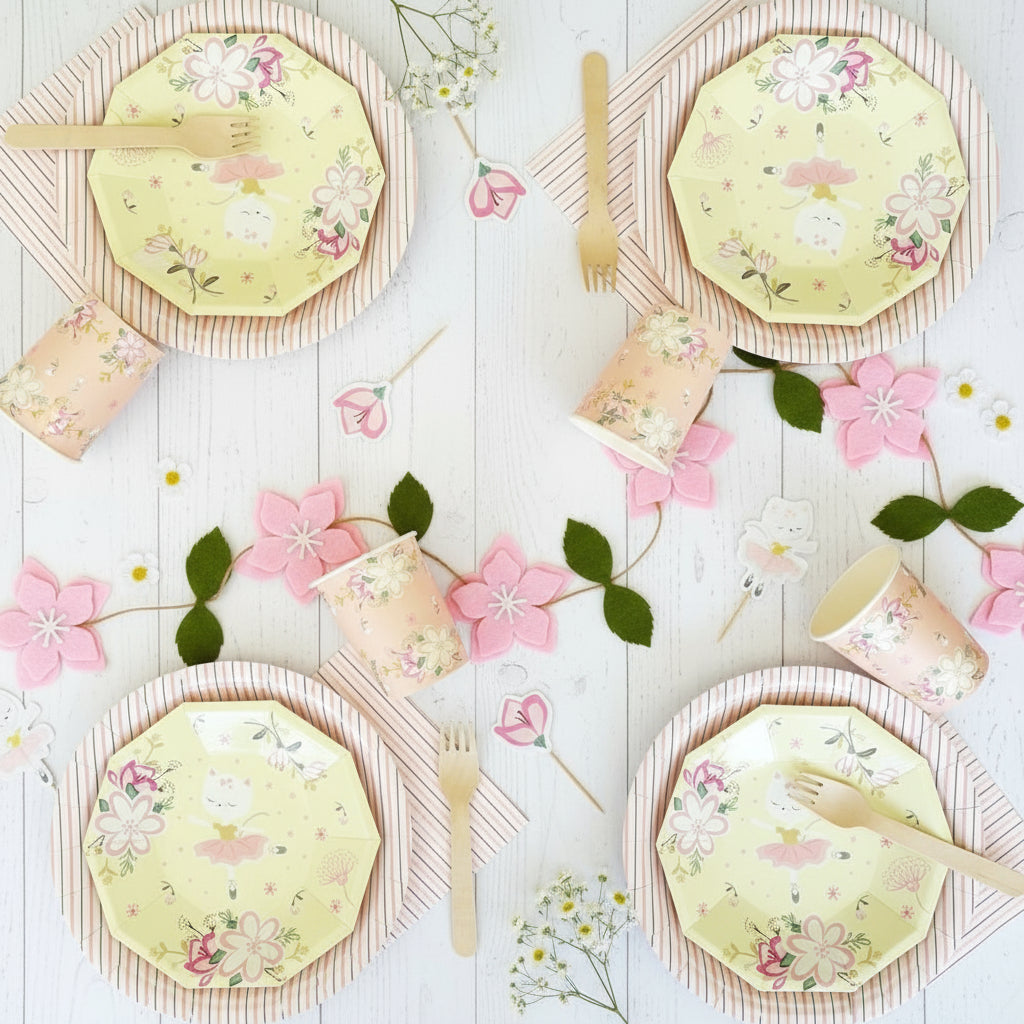 Cat Ballerina Cups (set Of 8)