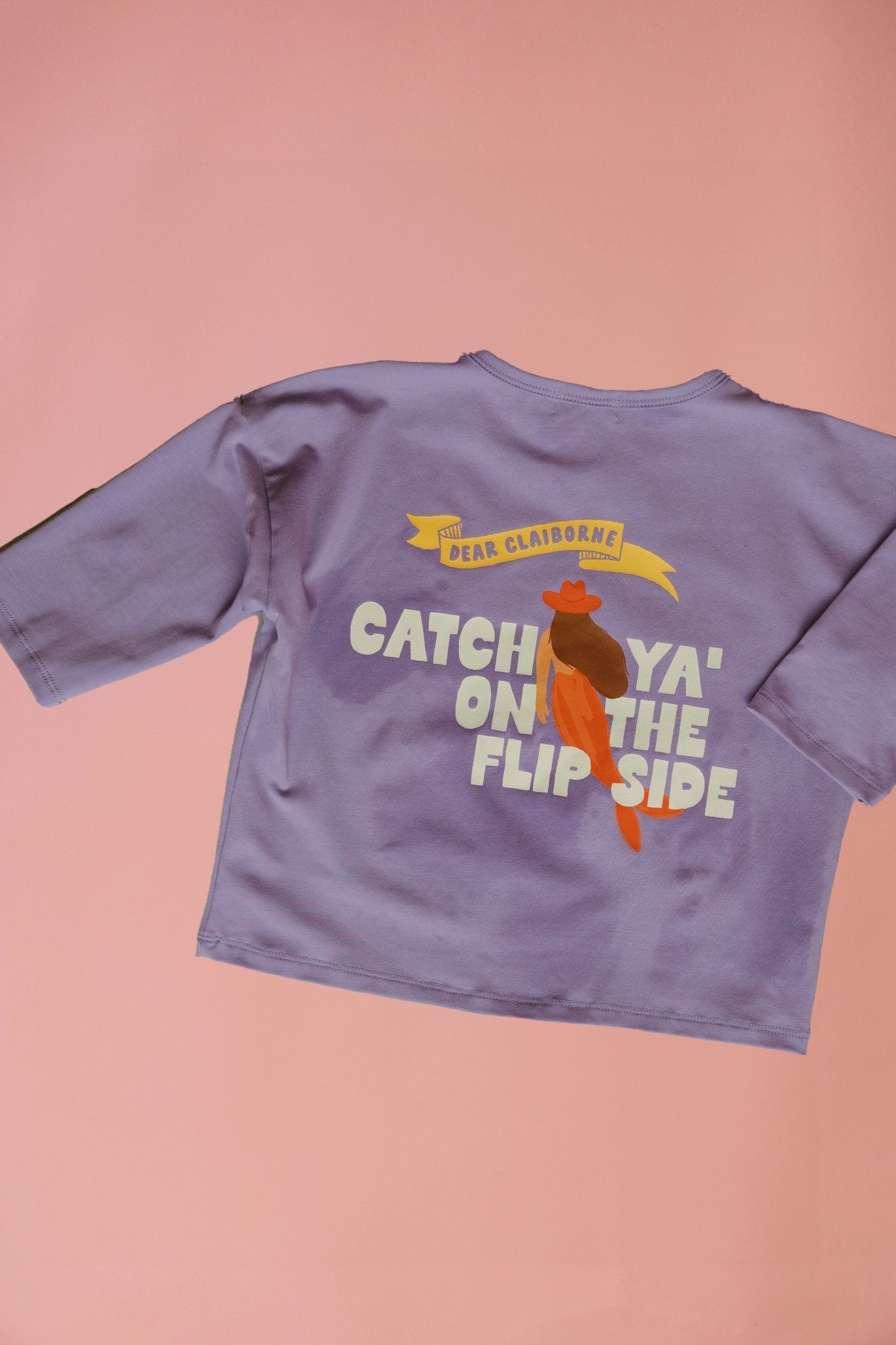 Catch You On The Flip Side Long Sleeve Tee – Mermaid Graphic