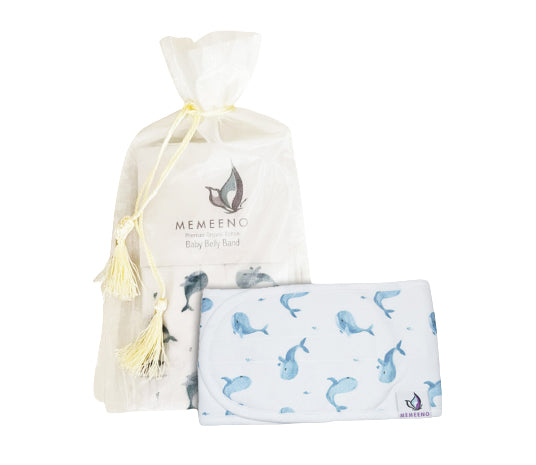 Colic & Gas Relief Baby Belly Band - Ceta (whale)