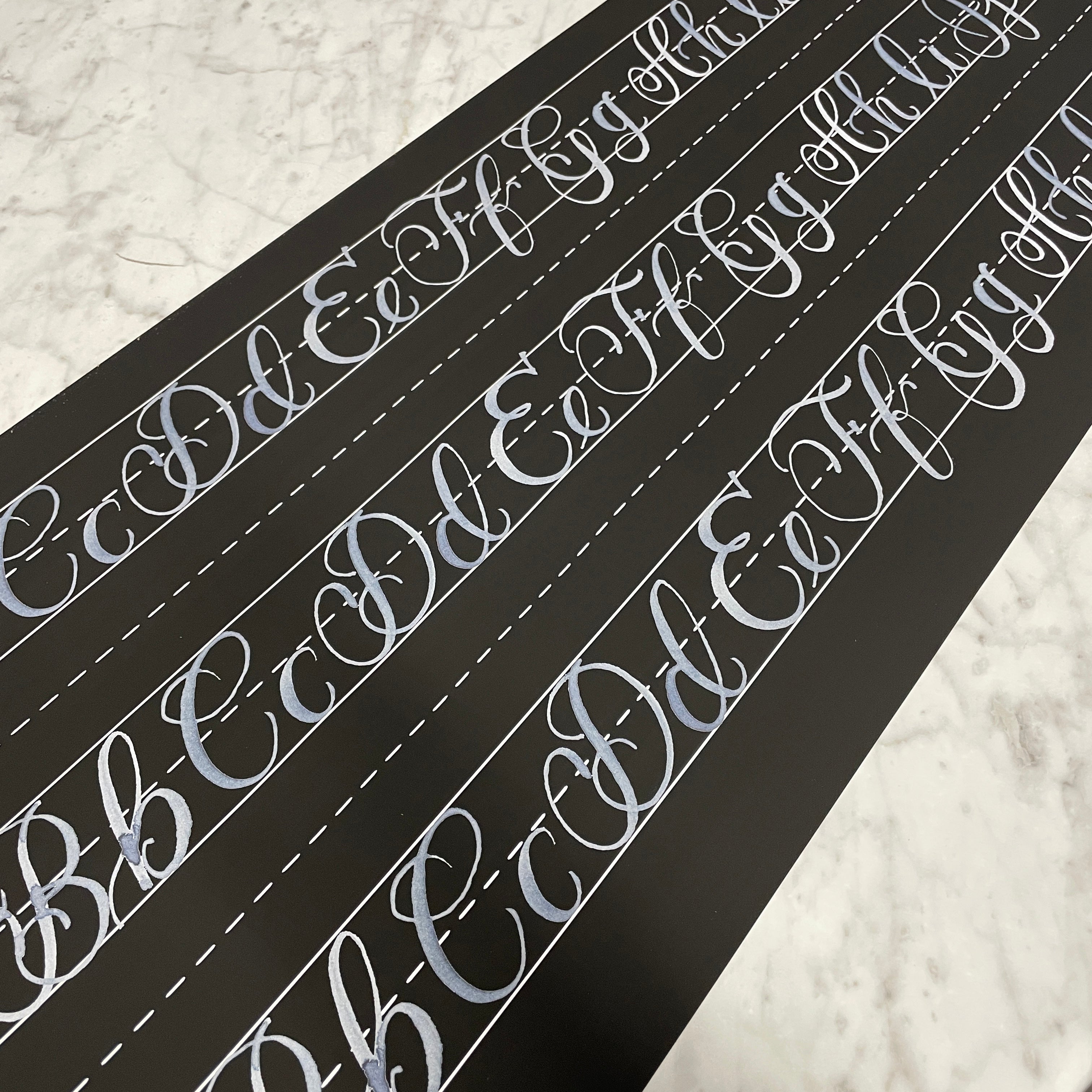 Chalkboard Alphabet Table Runner