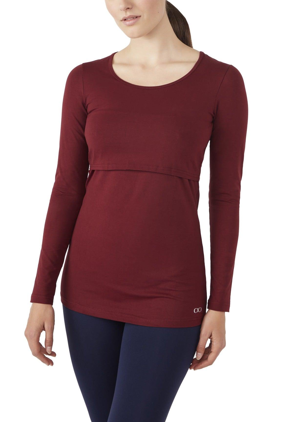 Charlotte Long Sleeves Round Neck Nursing Top