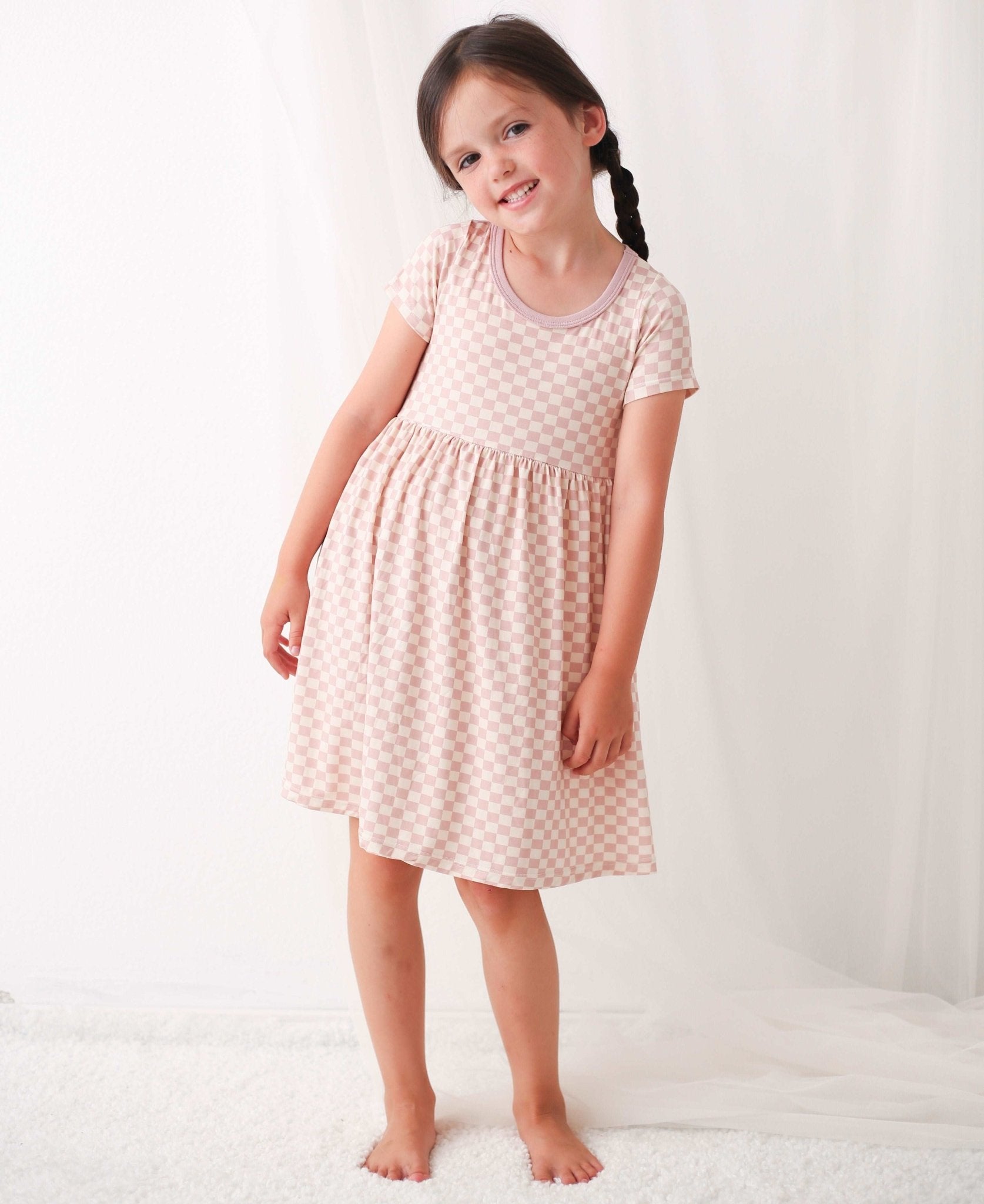 Checkers In Pink Dress