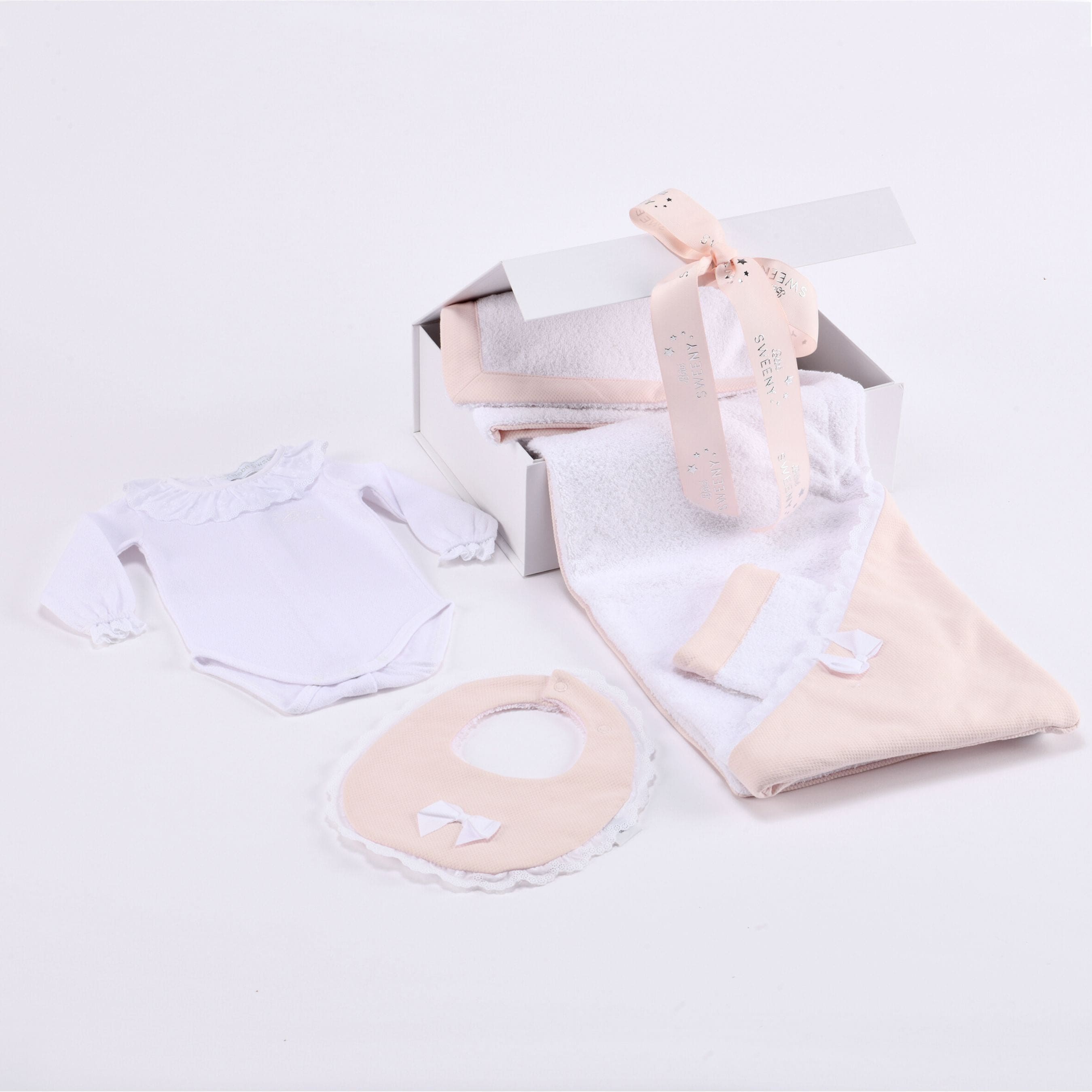Chely | Girls Rose Blush Hooded Towel & Washcloth (2)