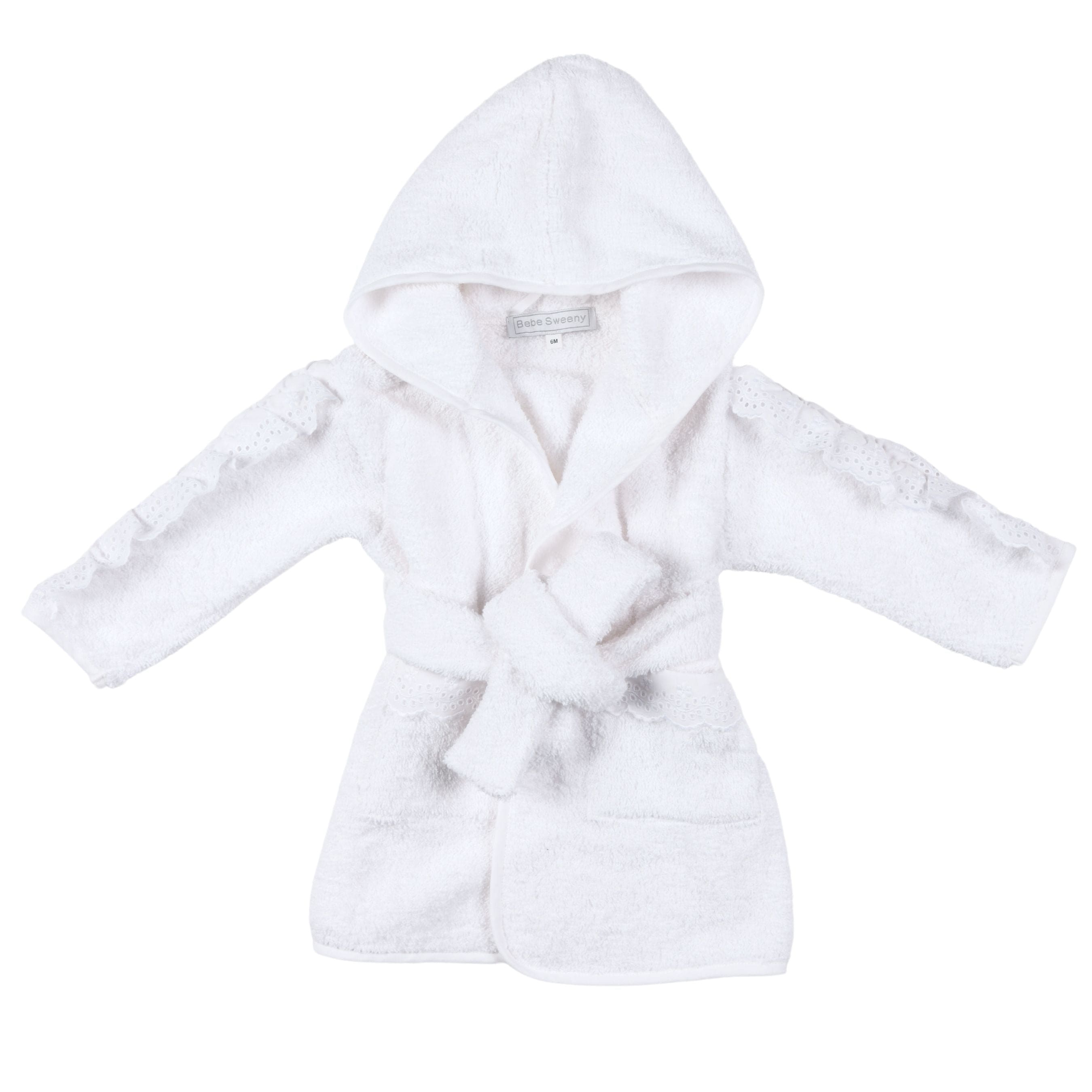 Chely | Girls Personalised White Bathrobe
