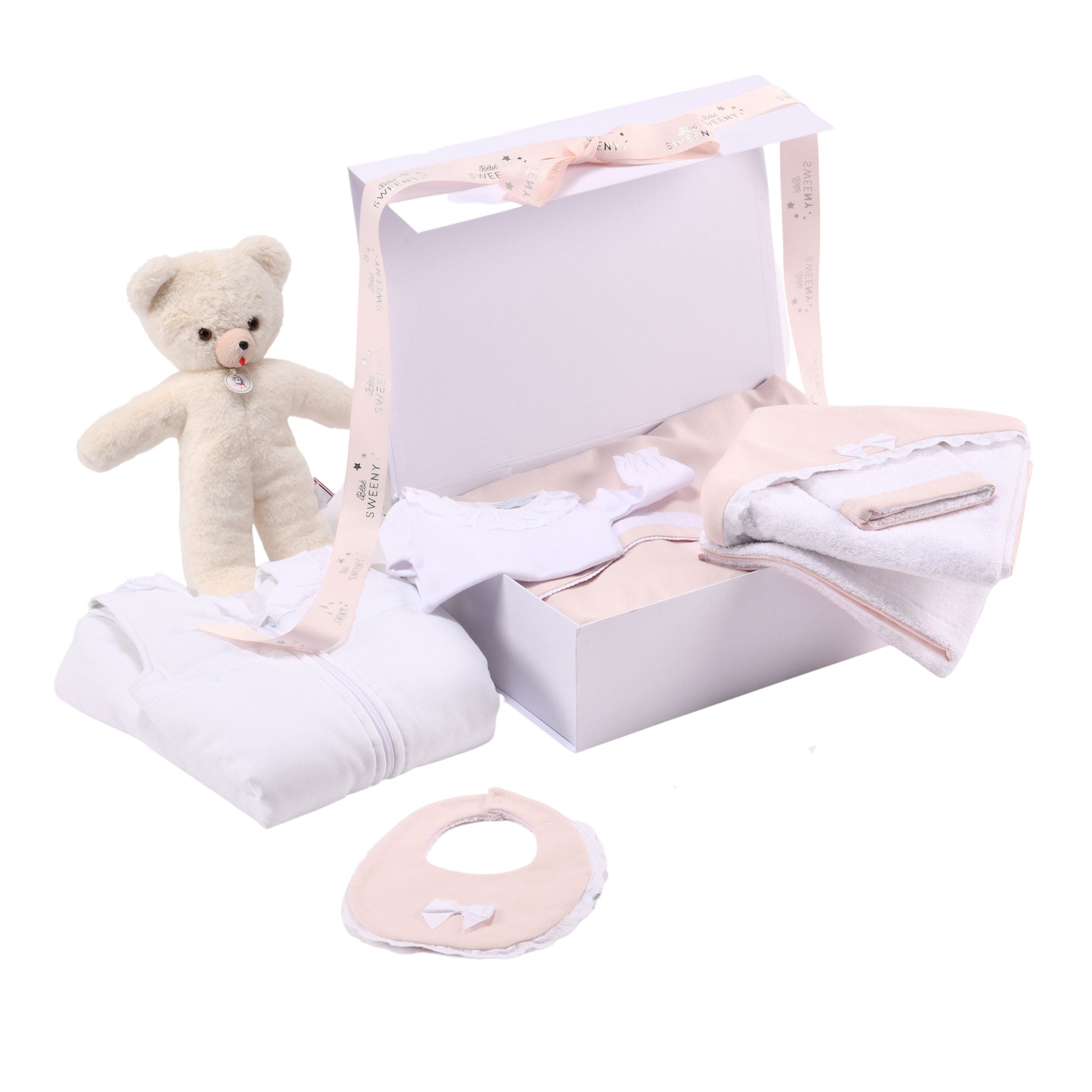 Chely | Girls Rose Blush Hooded Towel & Washcloth (2)