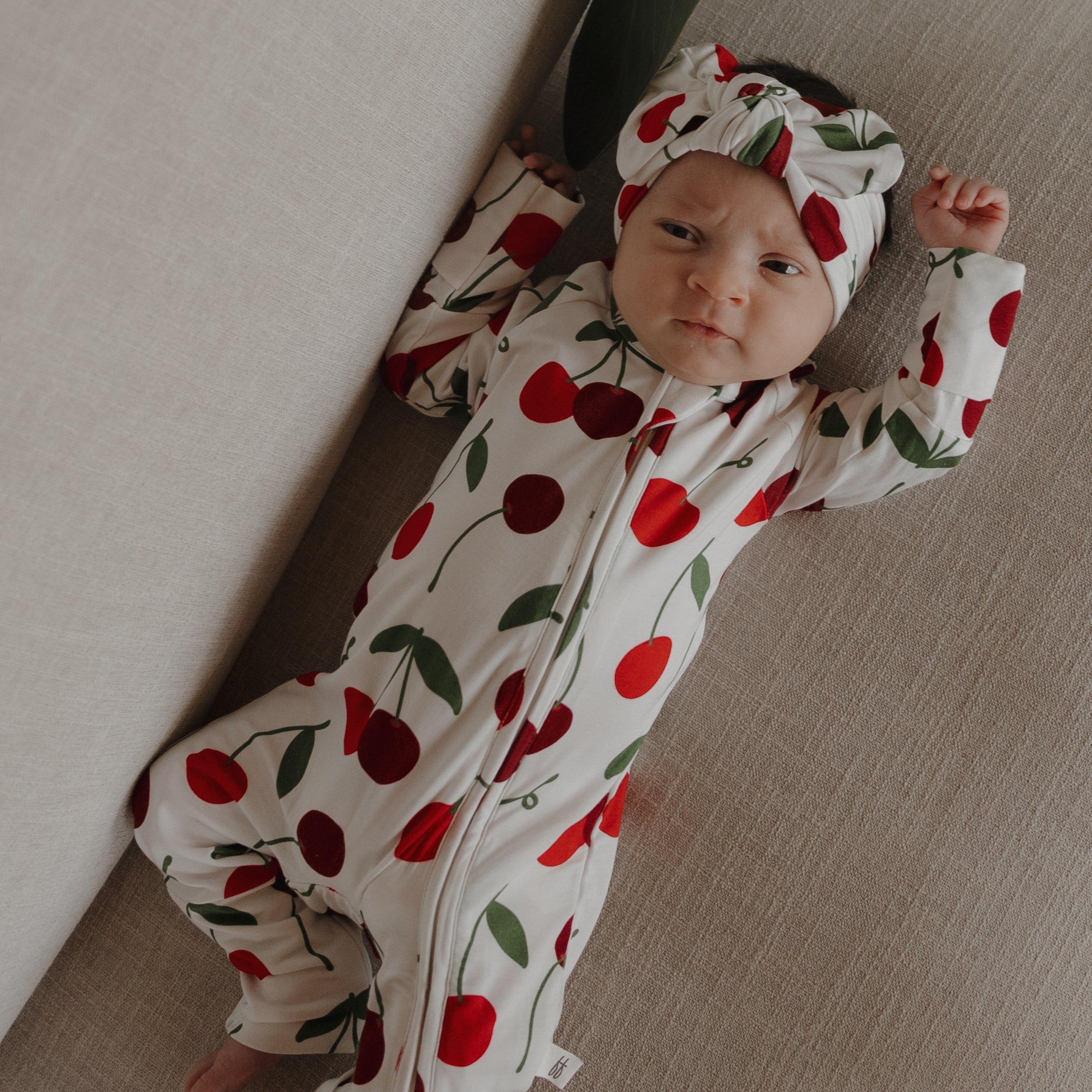 Bamboo Zip Pajamas | Cherry