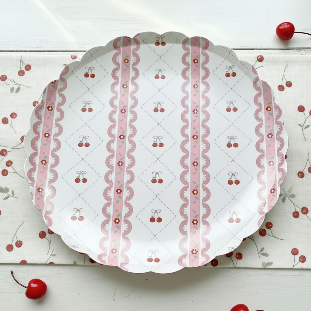 Blue Coquette Large Plates 10" (8 Pack)