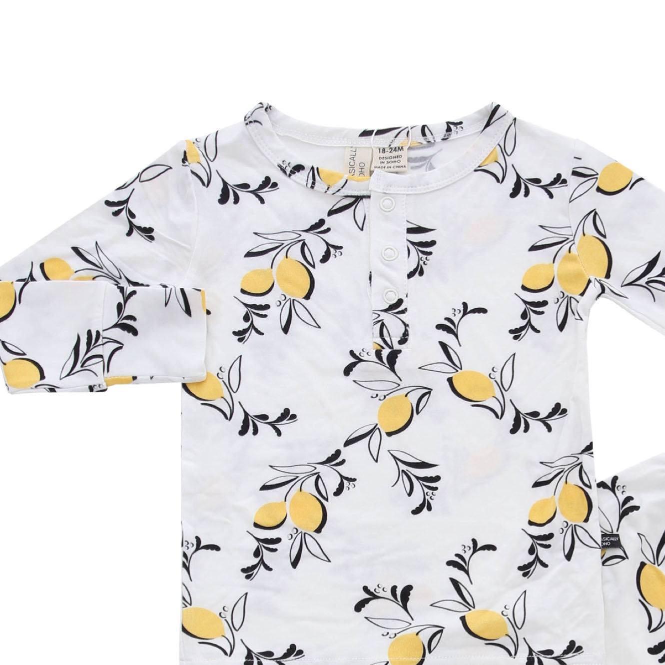 Amalfi Coast Lemon White Two-piece Set