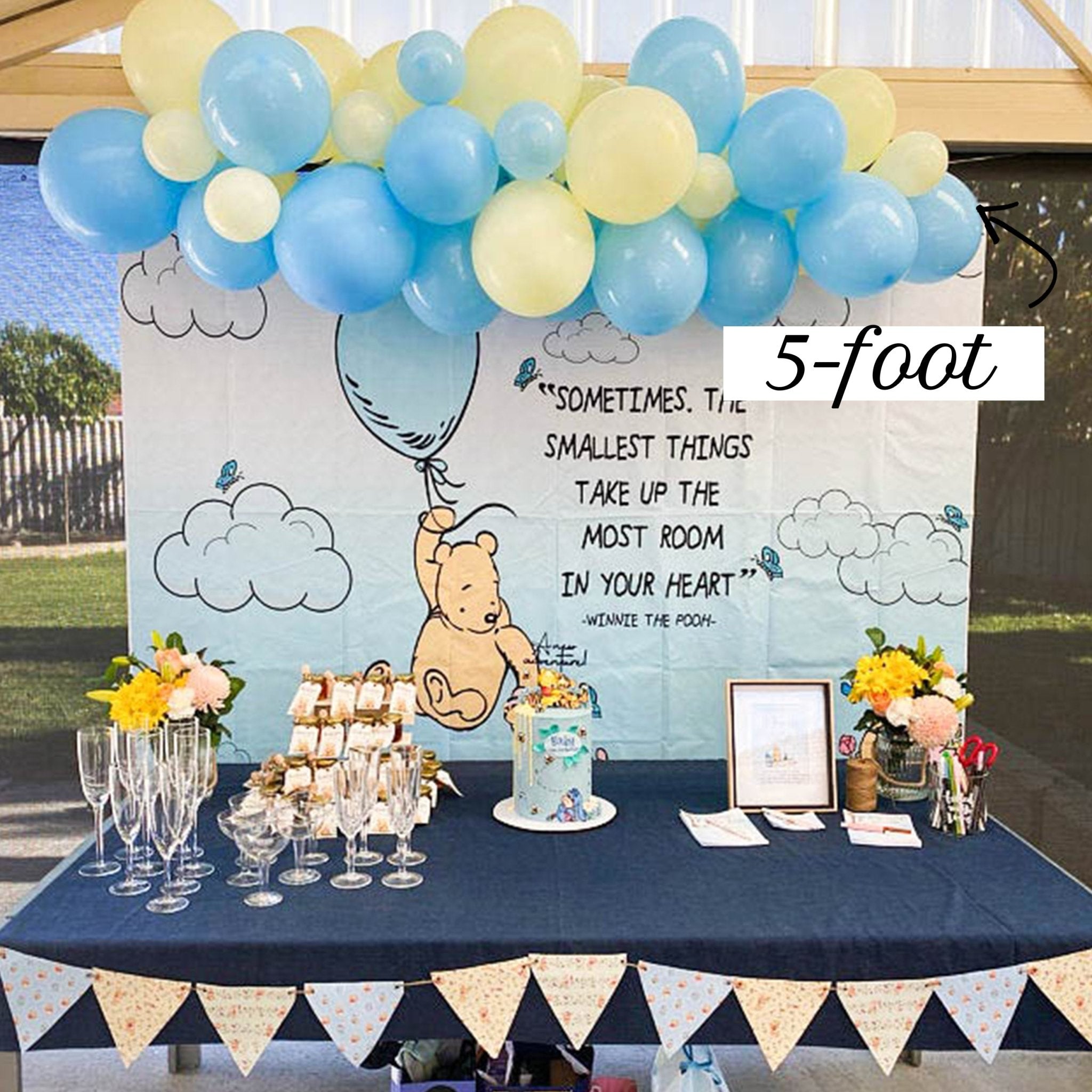 Pastel Blue & Yellow Balloon Garland Kit